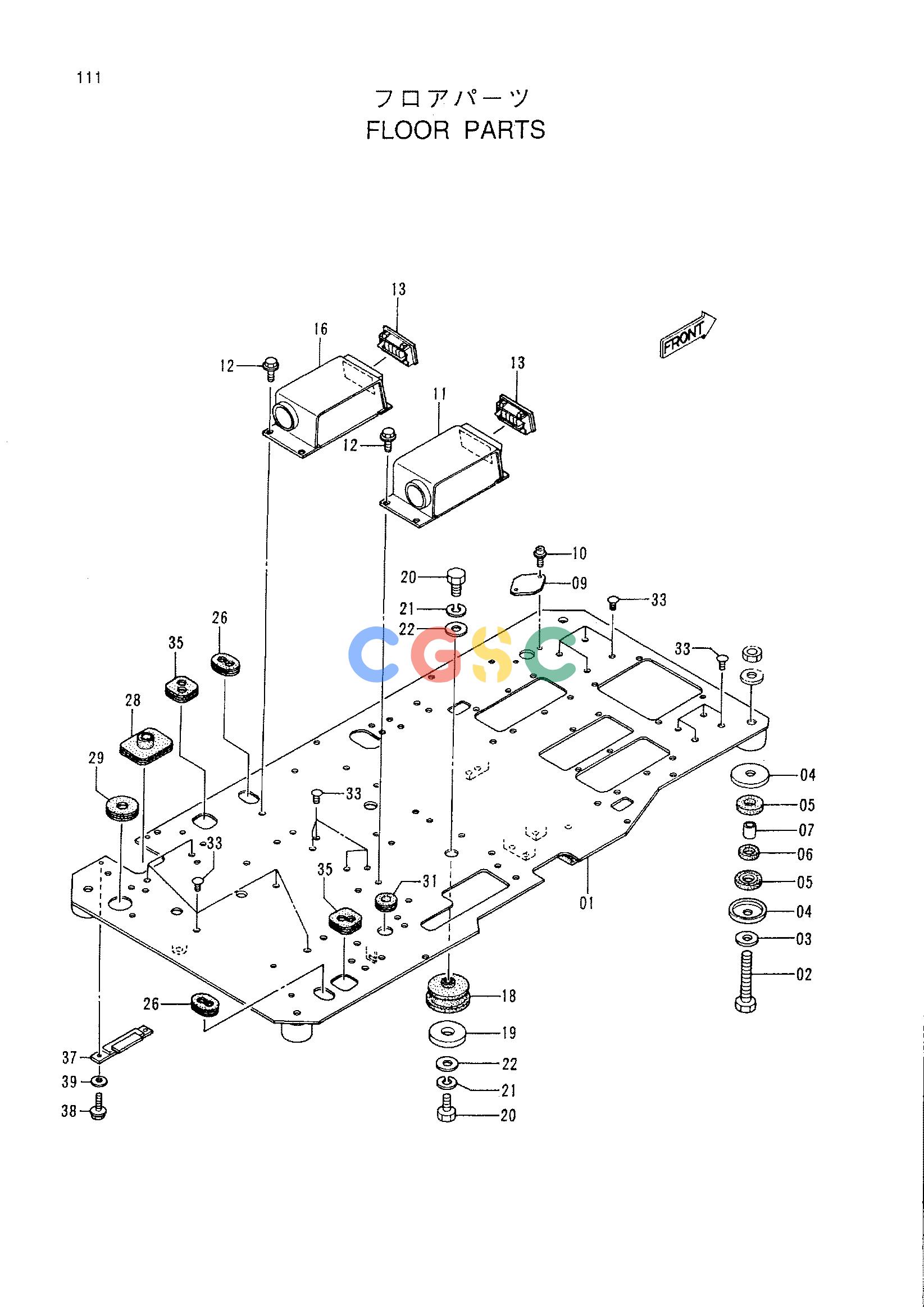 日立零件查询（CX1100）FLOOR PARTS Hitachi HOP online
