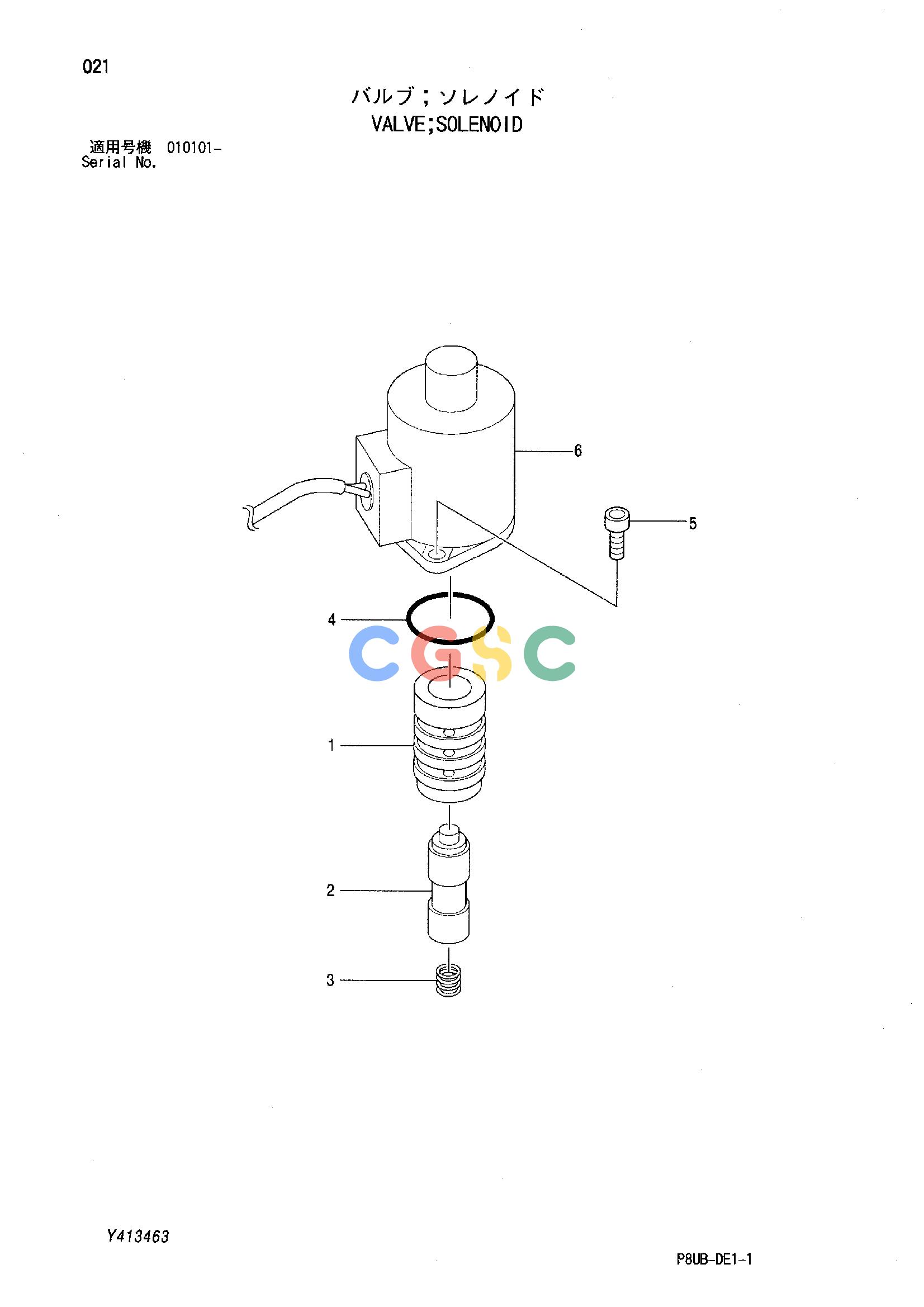 日立零件查询（CP215）VALVE;SOLENOID Hitachi HOP online