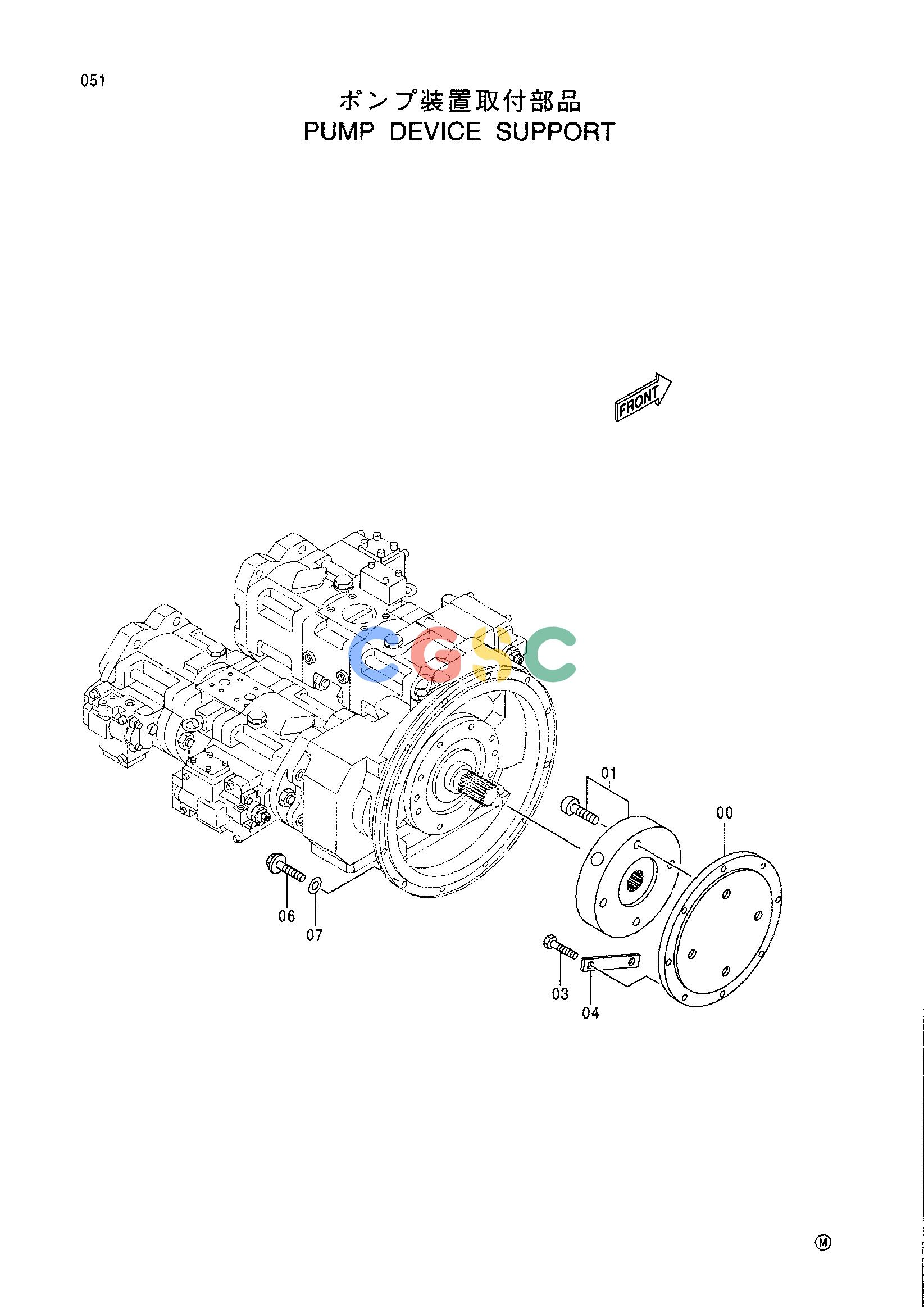 日立零件查询（CX1100）PUMP DEVICE SUPPORT Hitachi HOP online