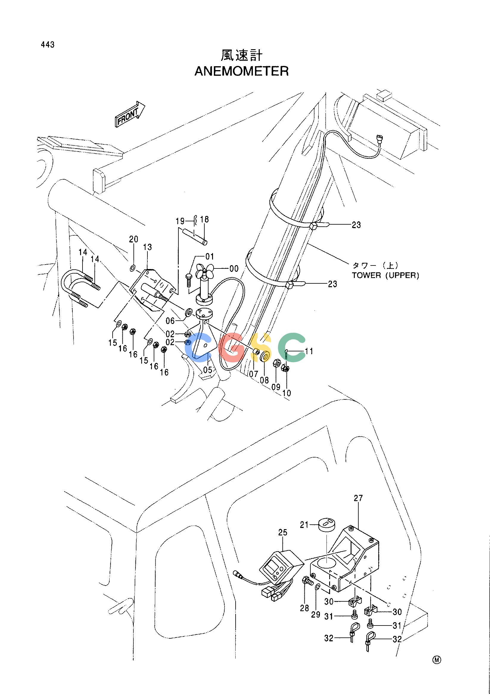 日立零件查询（CX1000）ANEMOMETER Hitachi HOP online