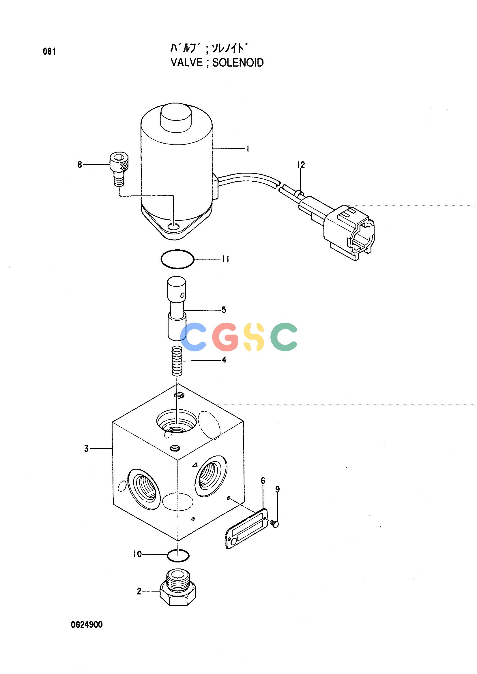 日立零件查询（CX1000）VALVE;SOLENOID Hitachi HOP online