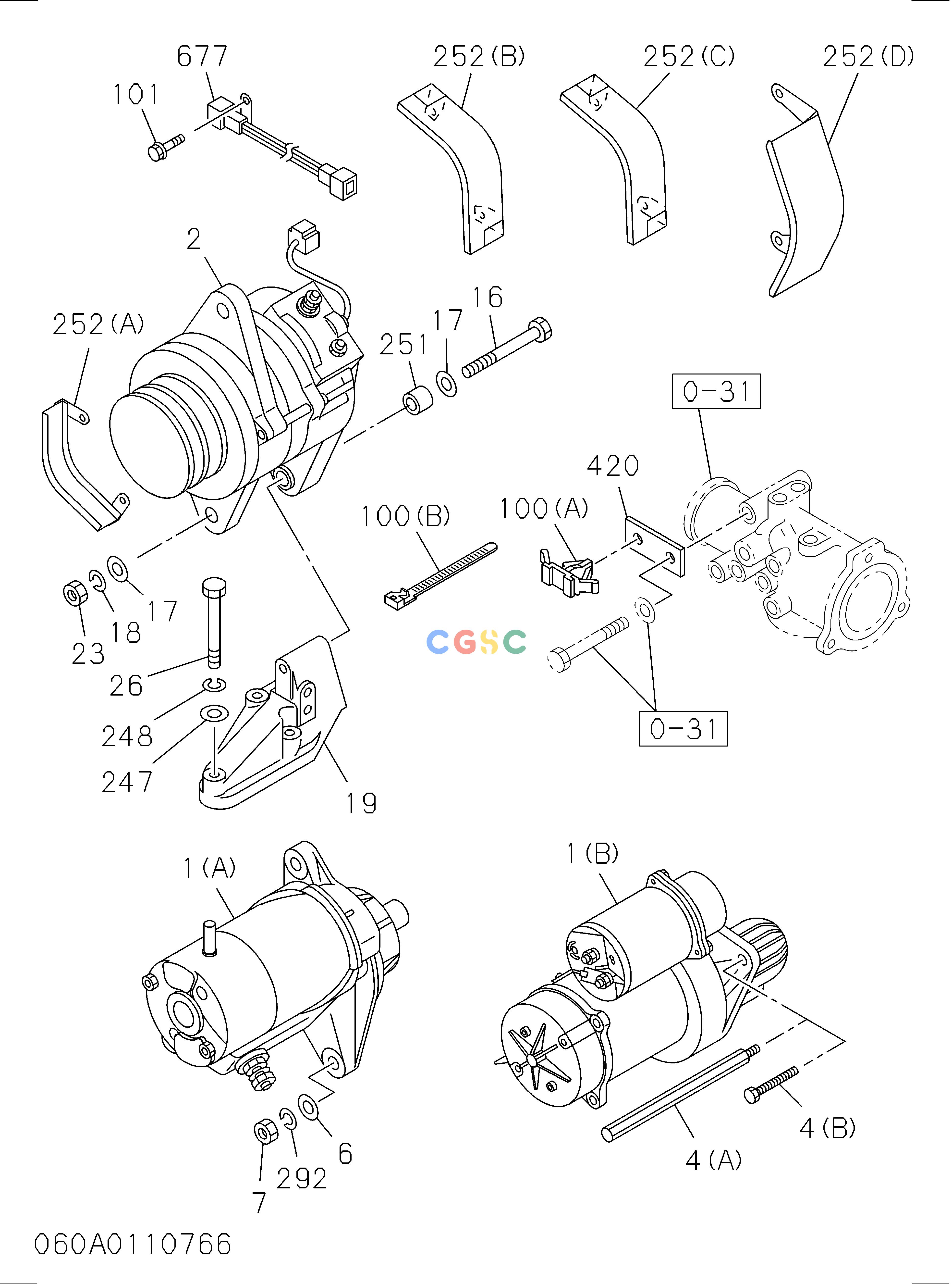 日立零件查询（CD2000）060: ENGINE ELECTRICAL CONTROL PARTS Hitachi HOP online