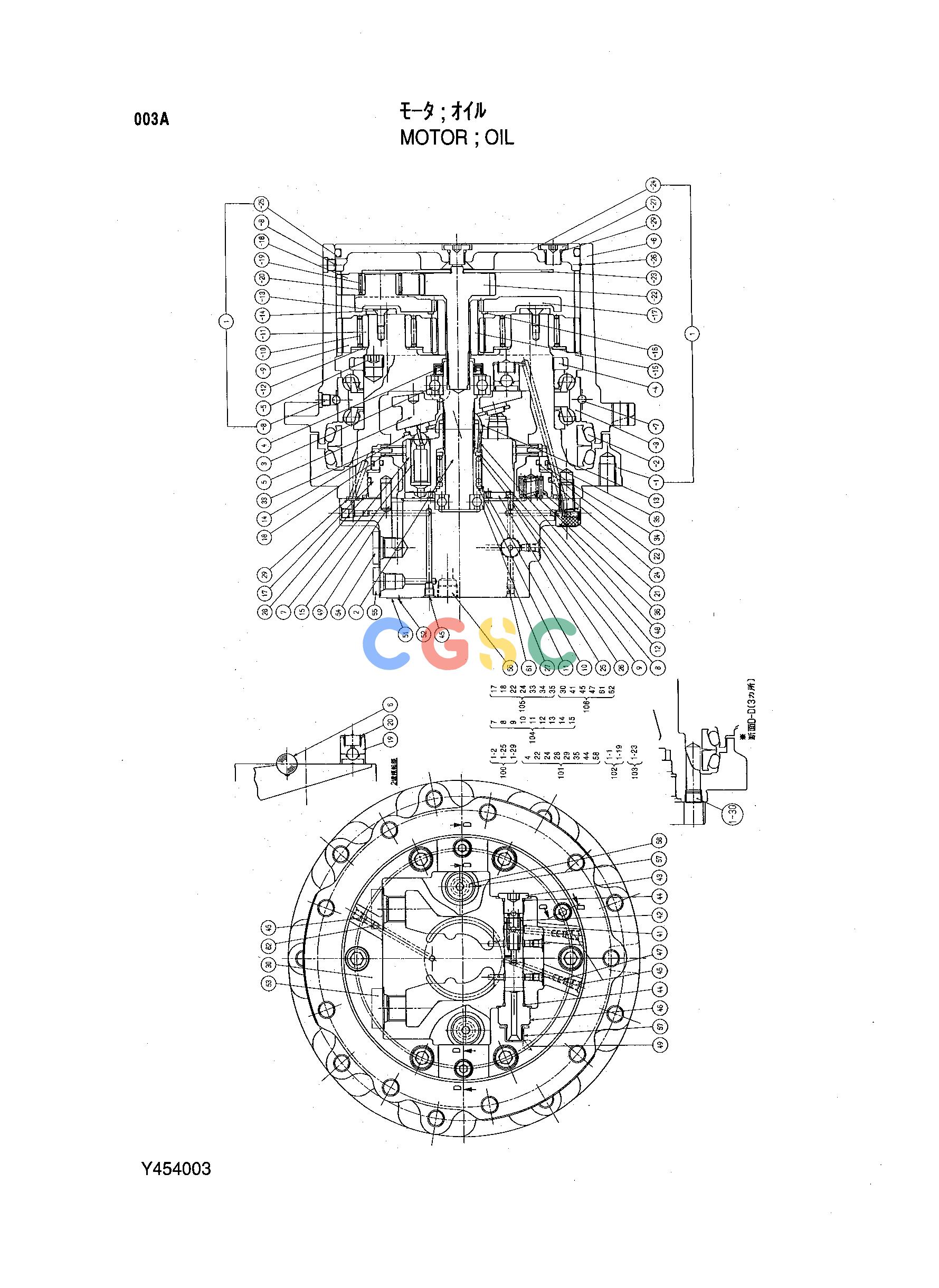 日立零件查询（CG15D）MOTOR;OIL Hitachi HOP online