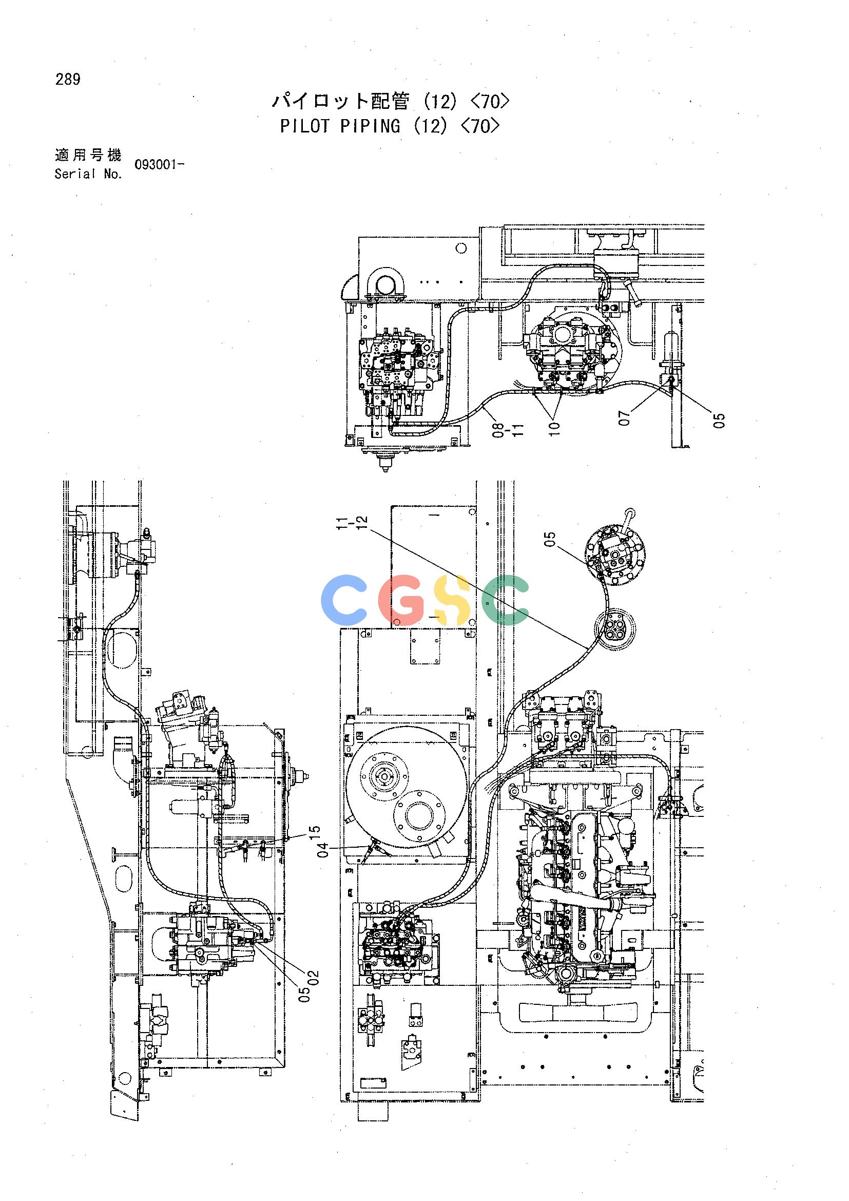日立零件查询（CHR70）PILOT PIPING (12) <70> Hitachi HOP online