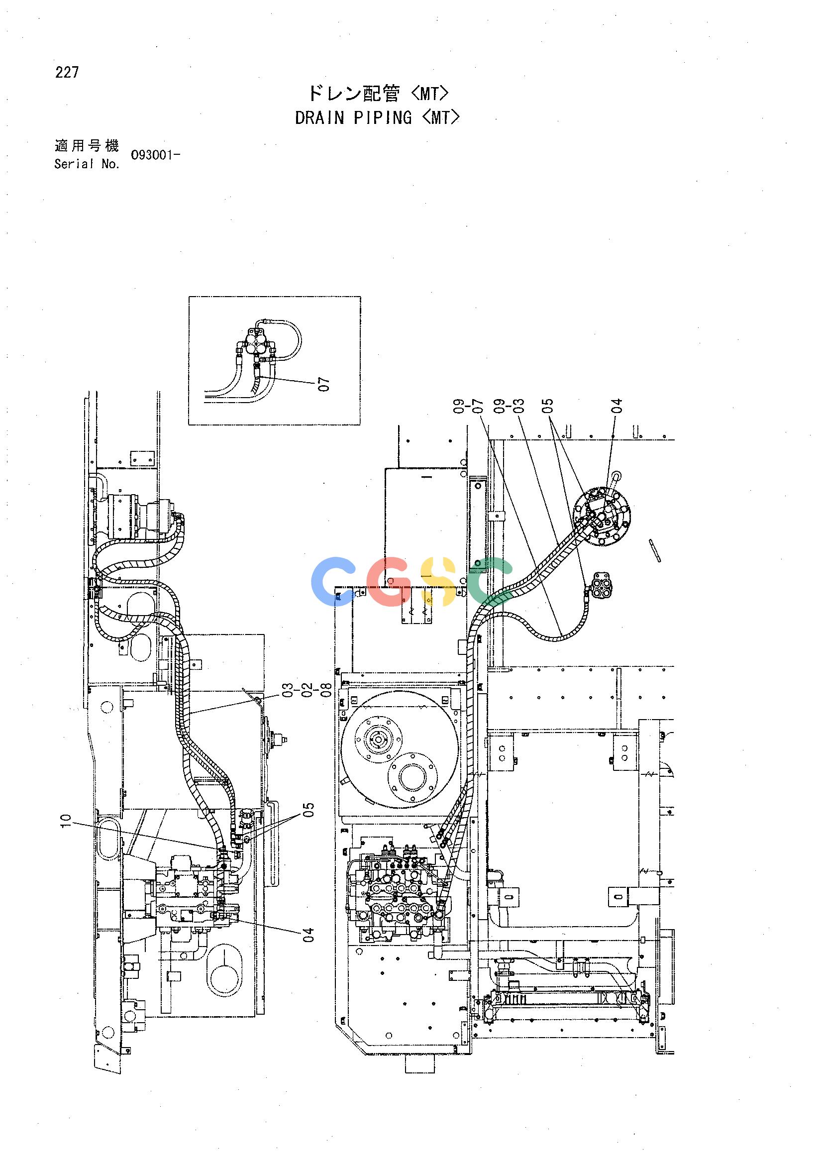 日立零件查询（CHR70）DRAIN PIPING <MT> Hitachi HOP online