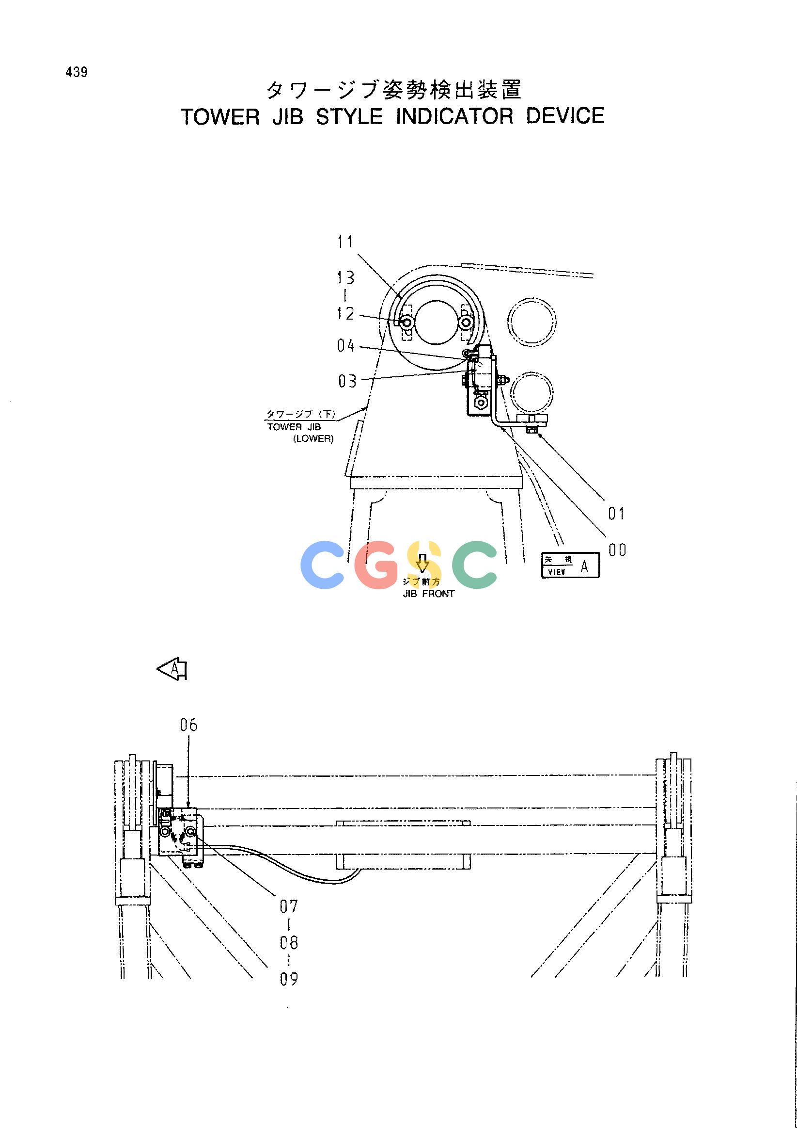 日立零件查询（CX1000）TOWER JIB STYLE INDICATOR DEVICE Hitachi HOP online