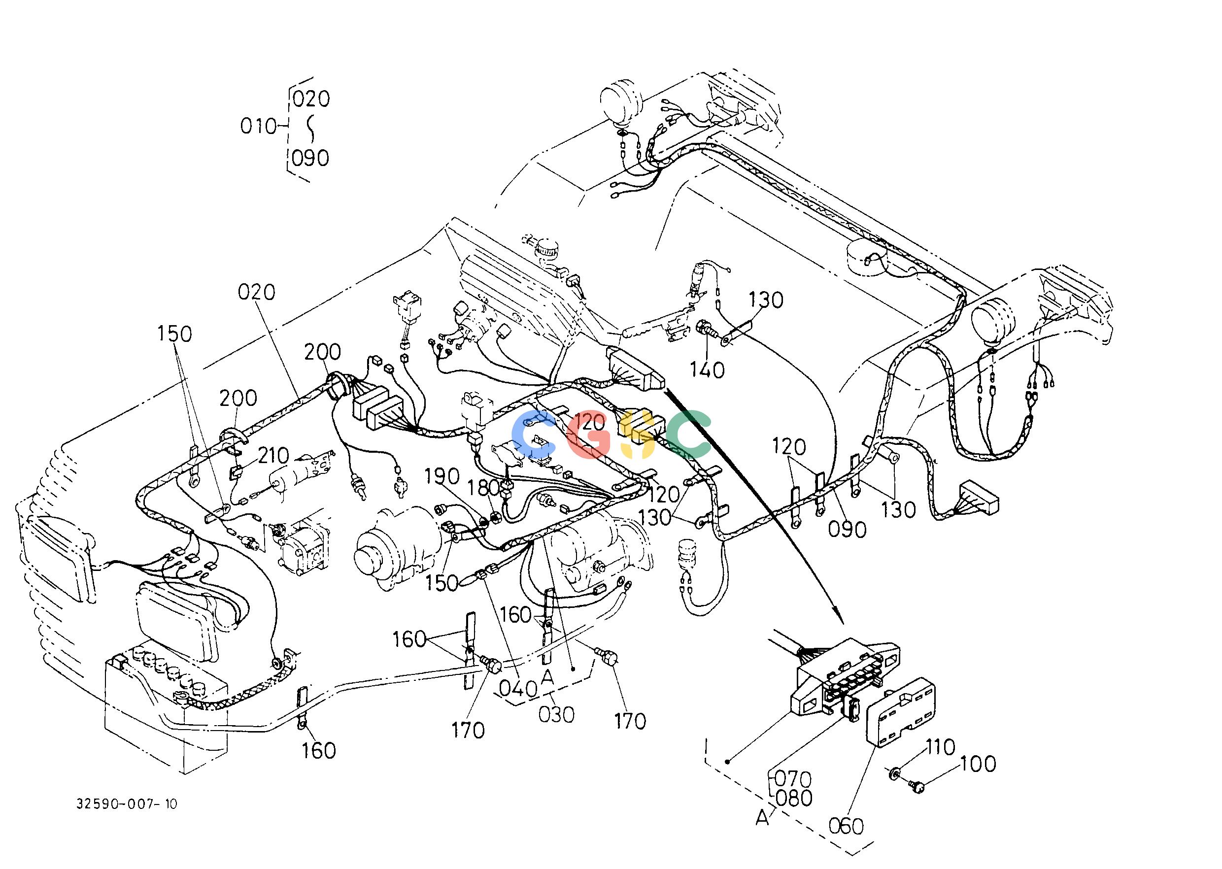 久保田零件查询T04905 ELECTRICAL WIRING (MDT/HDT) [A] ELECTRICAL SYSTEMEPC Kubota online
