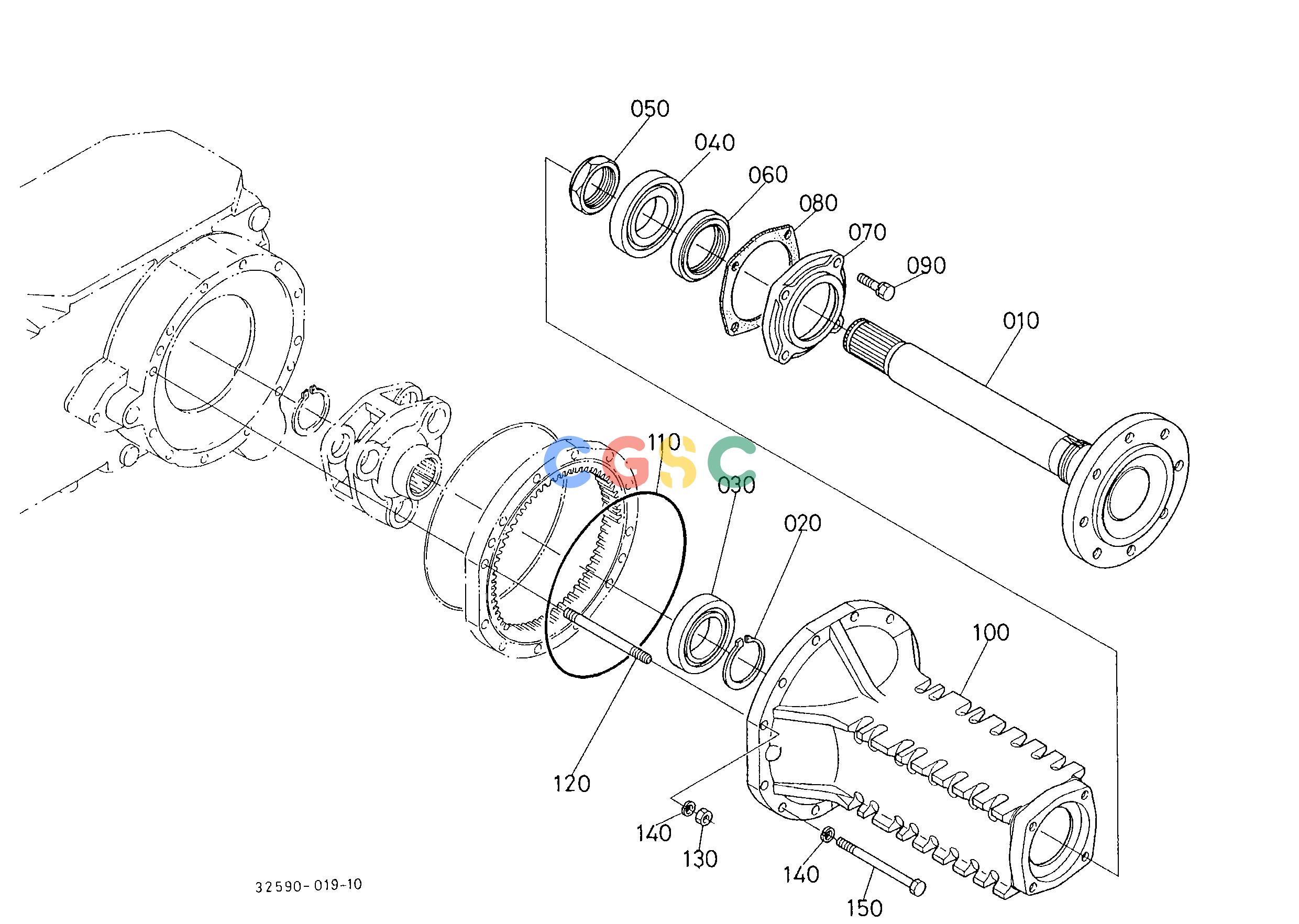 久保田零件查询T07702 REAR AXLE REAR AXLE/REAR WHEELEPC Kubota online