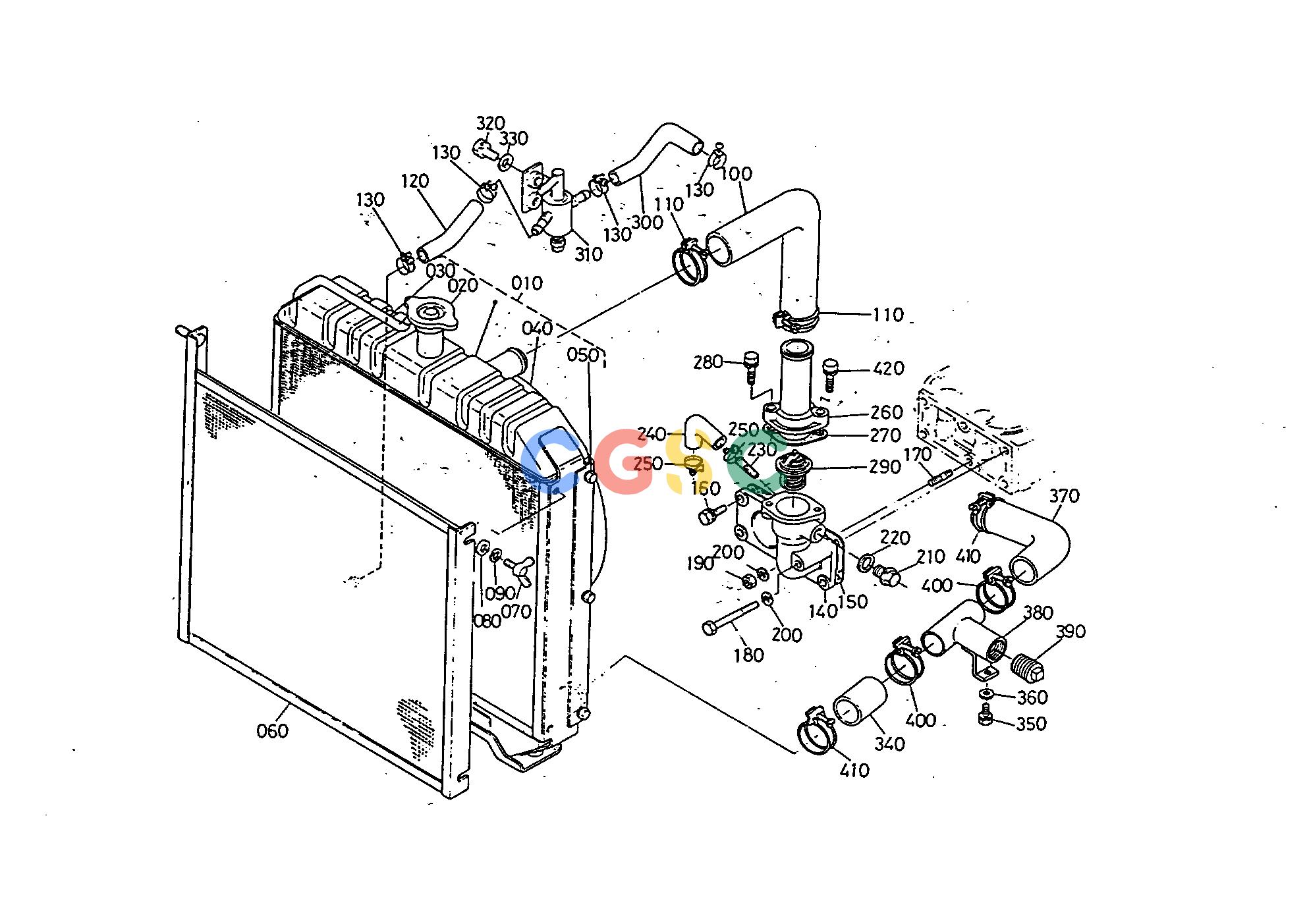 久保田零件查询E01900 RADIATOR ENGINEEPC Kubota online