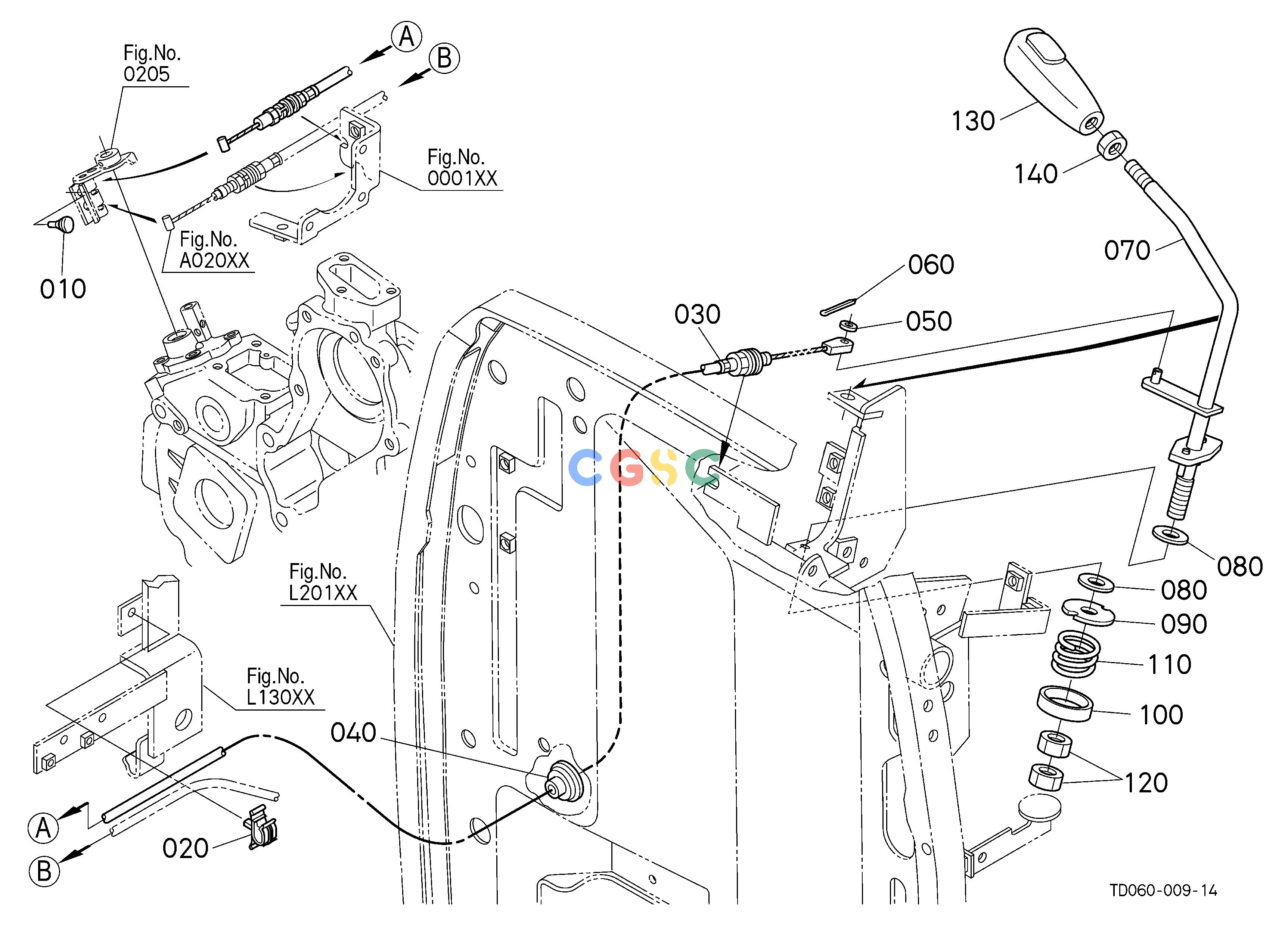 久保田零件查询A01004 ACCELERATOR LEVER [GST TYPE] ## NOTE:ORDER BY REF.No.070,130 and 140 NEW PARTS. ENGINEEPC Kubota online
