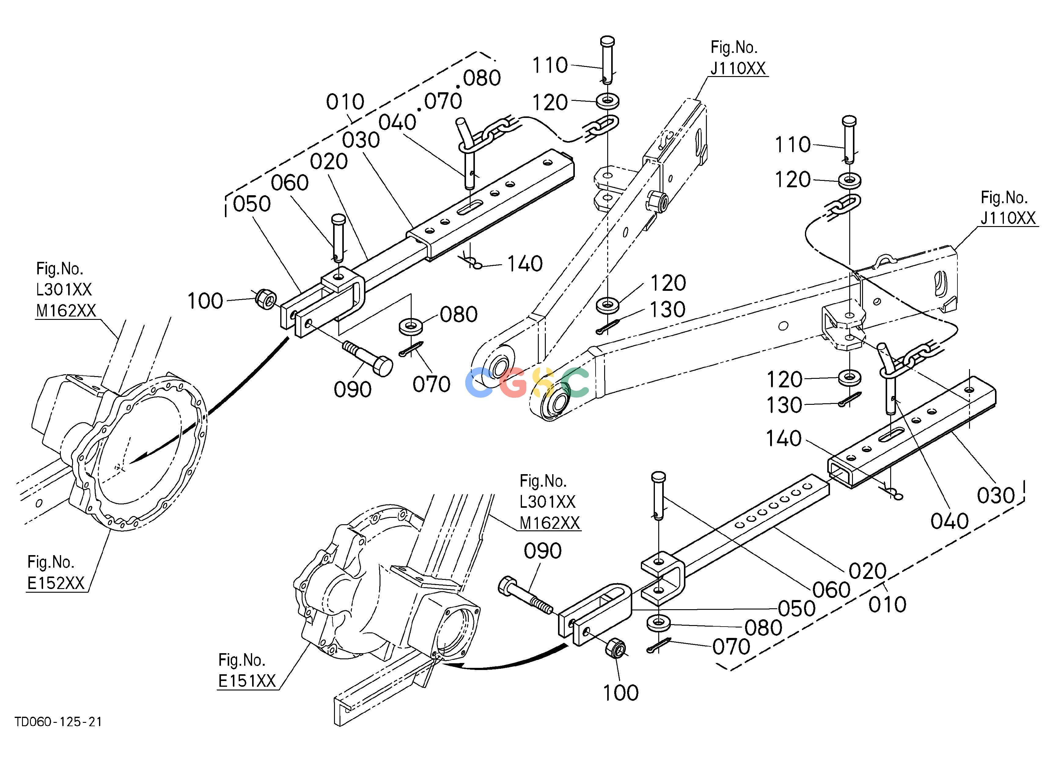 久保田零件查询J11302 STABILIZER 3-POINT LINKAGE/DRAWBAR/HITCHEPC Kubota online