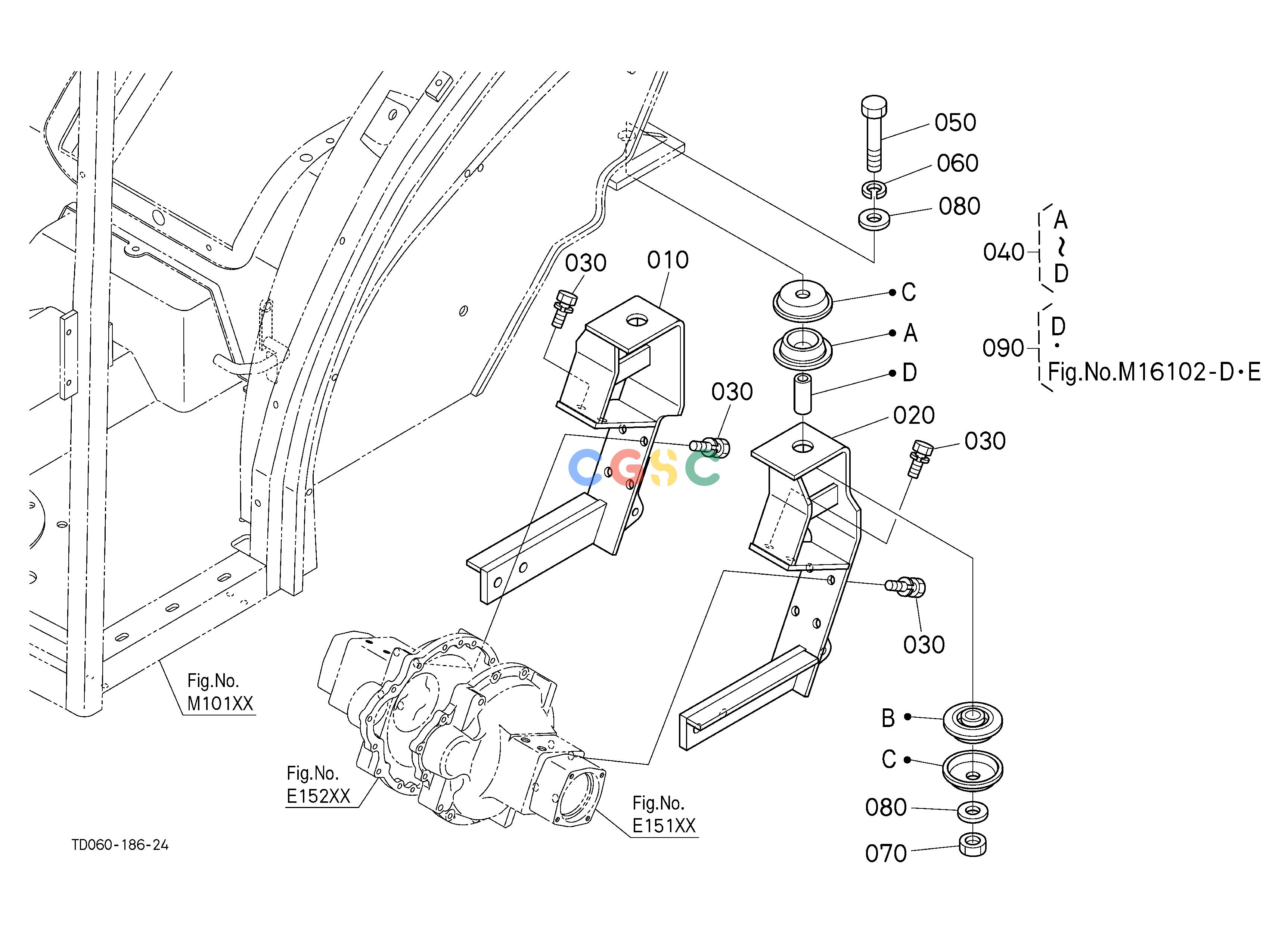 久保田零件查询M16202 CAB BRACKET REAR [CAB TYPE] CABEPC Kubota online
