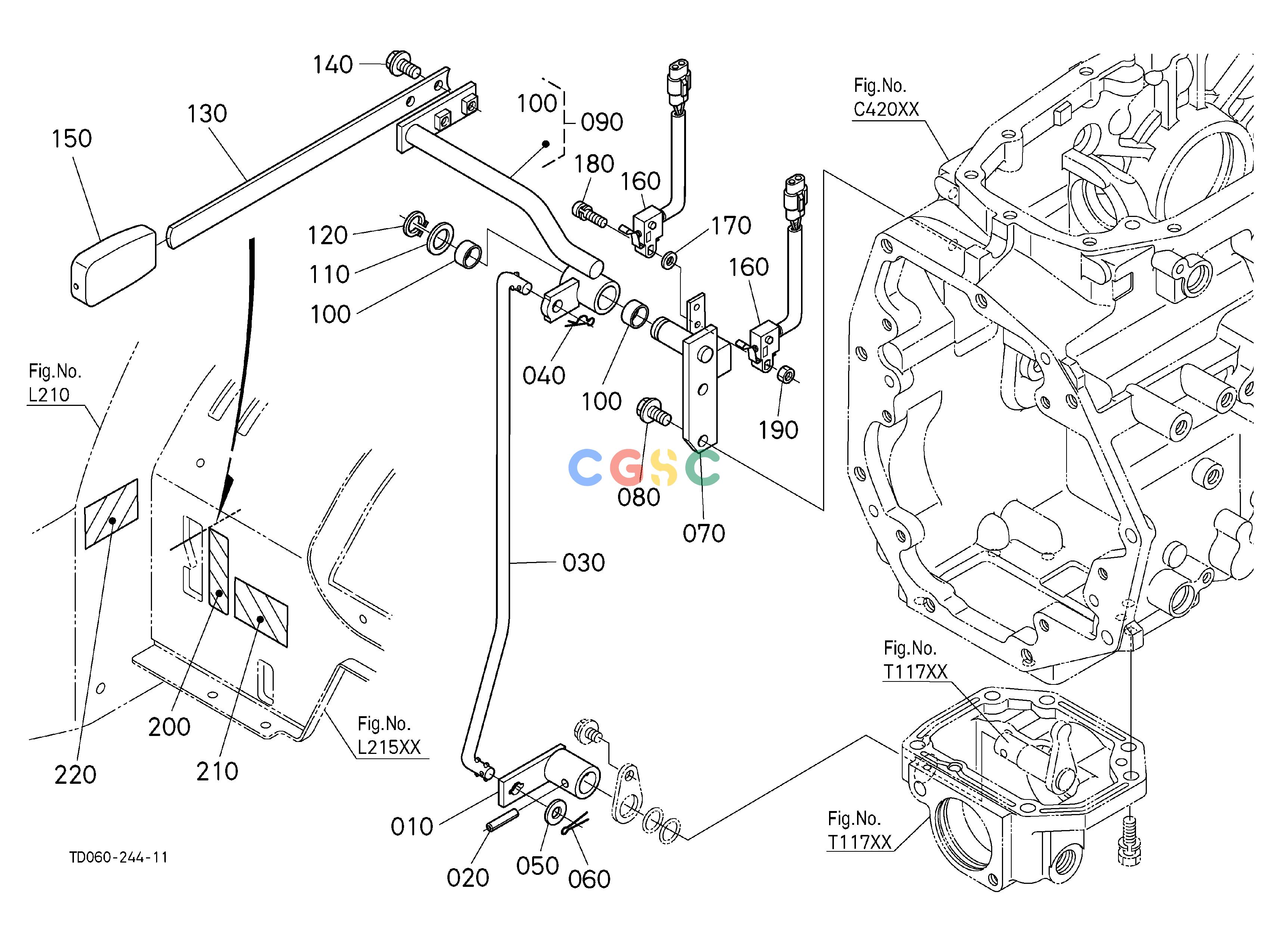 久保田零件查询T11704 MID PTO (LEVER) (W/G No.L8314) [OPTION] OPTIONEPC Kubota online