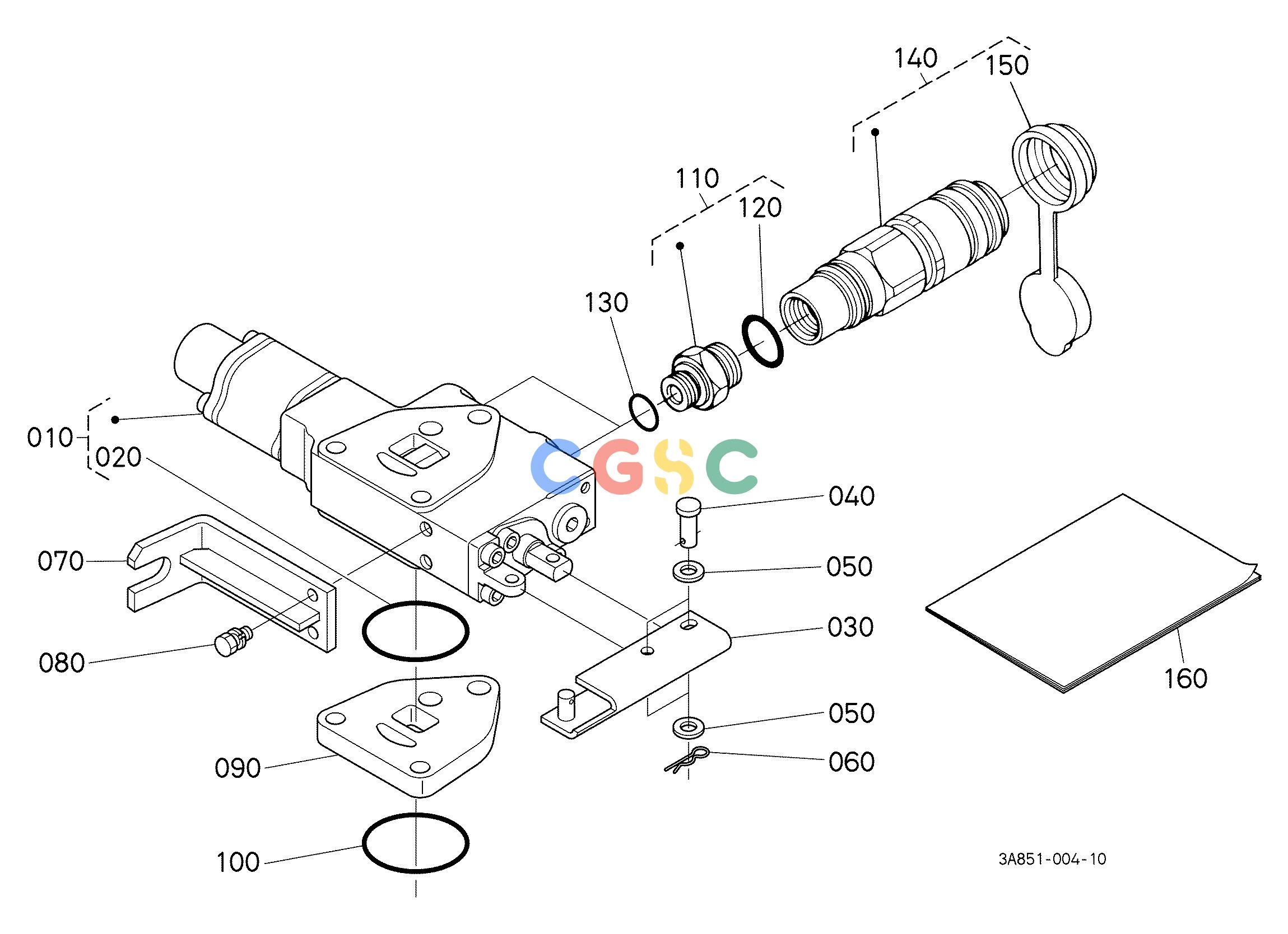 久保田零件查询U70002 AUXILIARY CONTROL VALVE KIT (FD) (W/G No.M9669) [OPTION] OPTIONEPC Kubota online