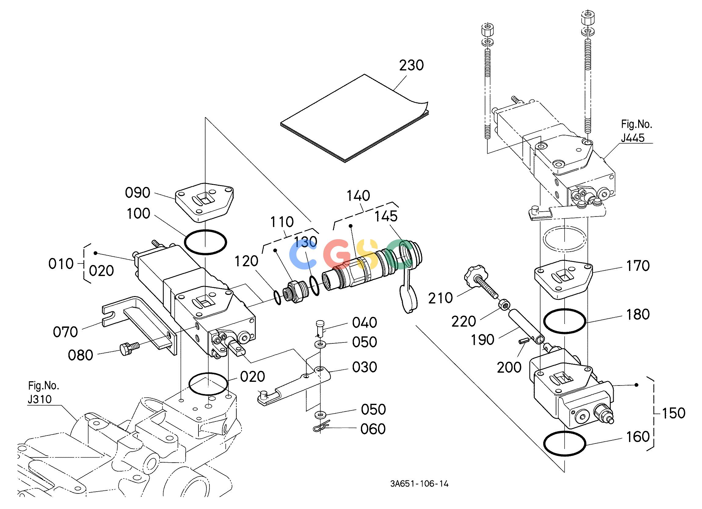 久保田零件查询U70003 AUXILIARY CONTROL VALVE KIT (SCD/FC) (W/G No.M9587) [OPTION] OPTIONEPC Kubota online