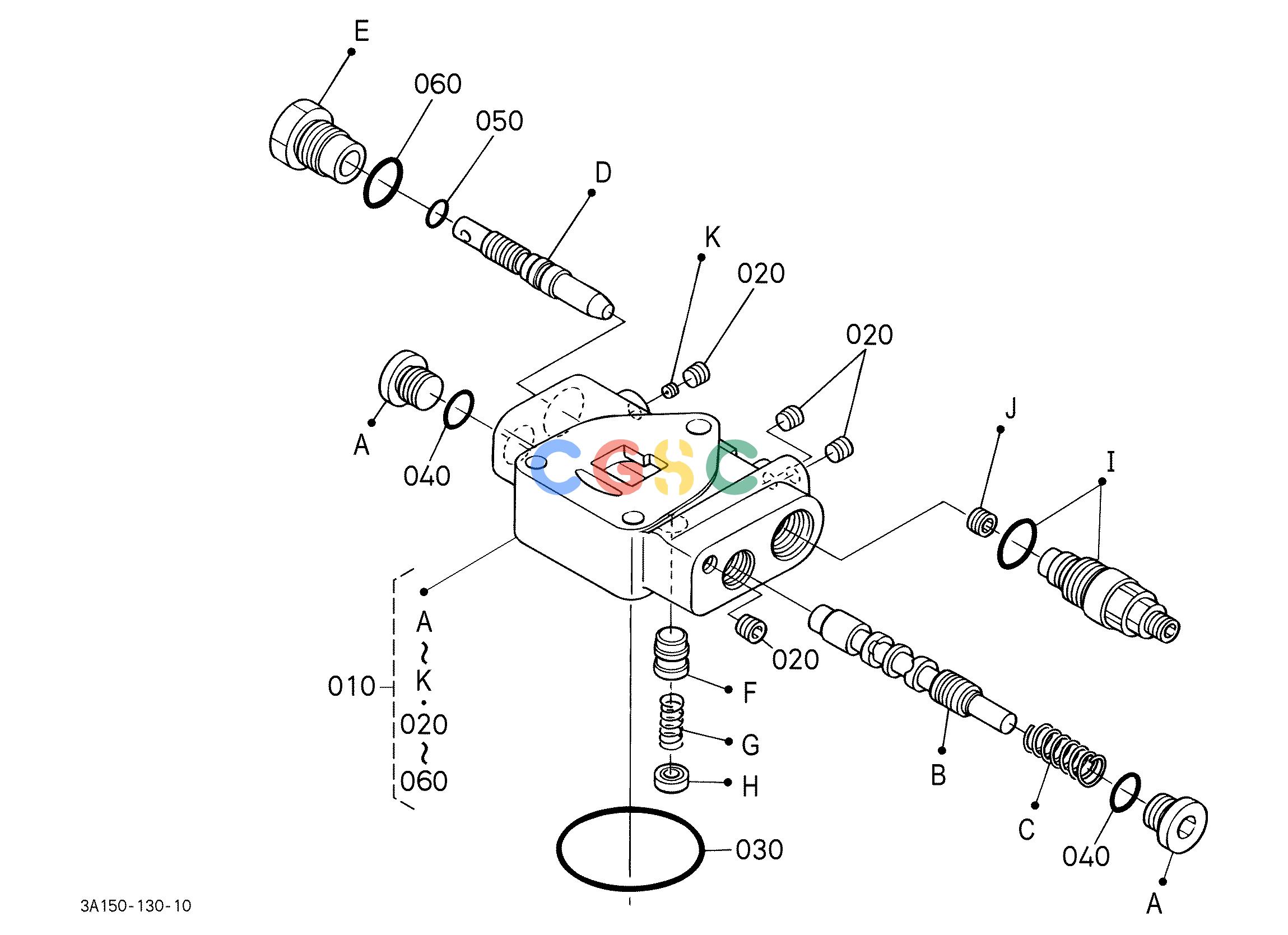 久保田零件查询U70503 AUXILIARY CONTROL VALVE (FC) [COMPONENT PARTS] [OPTION] OPTIONEPC Kubota online