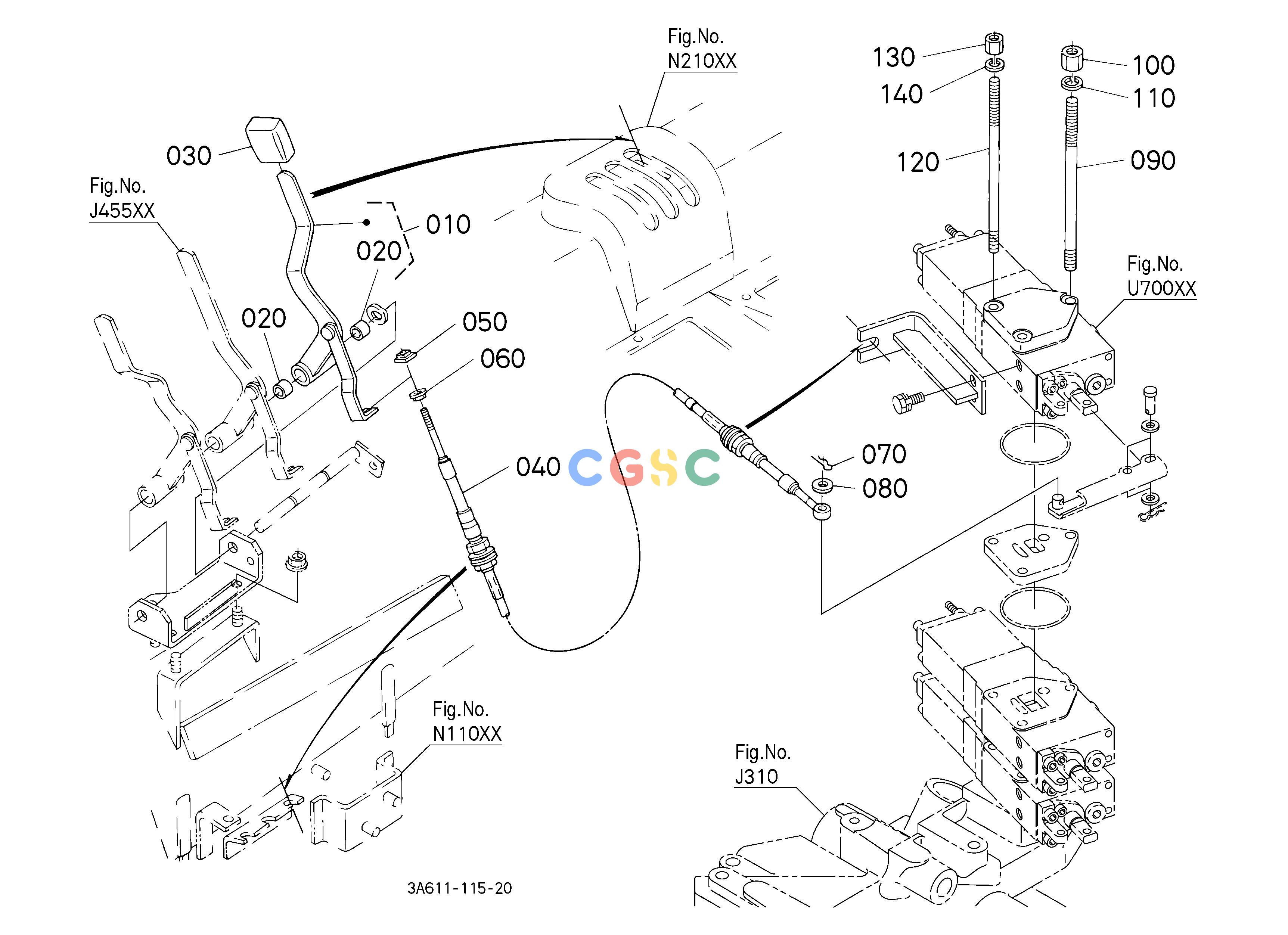 久保田零件查询U71003 AUXILAIRY CONTROL VALVE LEVER KIT (3RD) [OLD TYPE] [OPTION] ## S.No.;B:<=53340 OPTIONEPC Kubota online