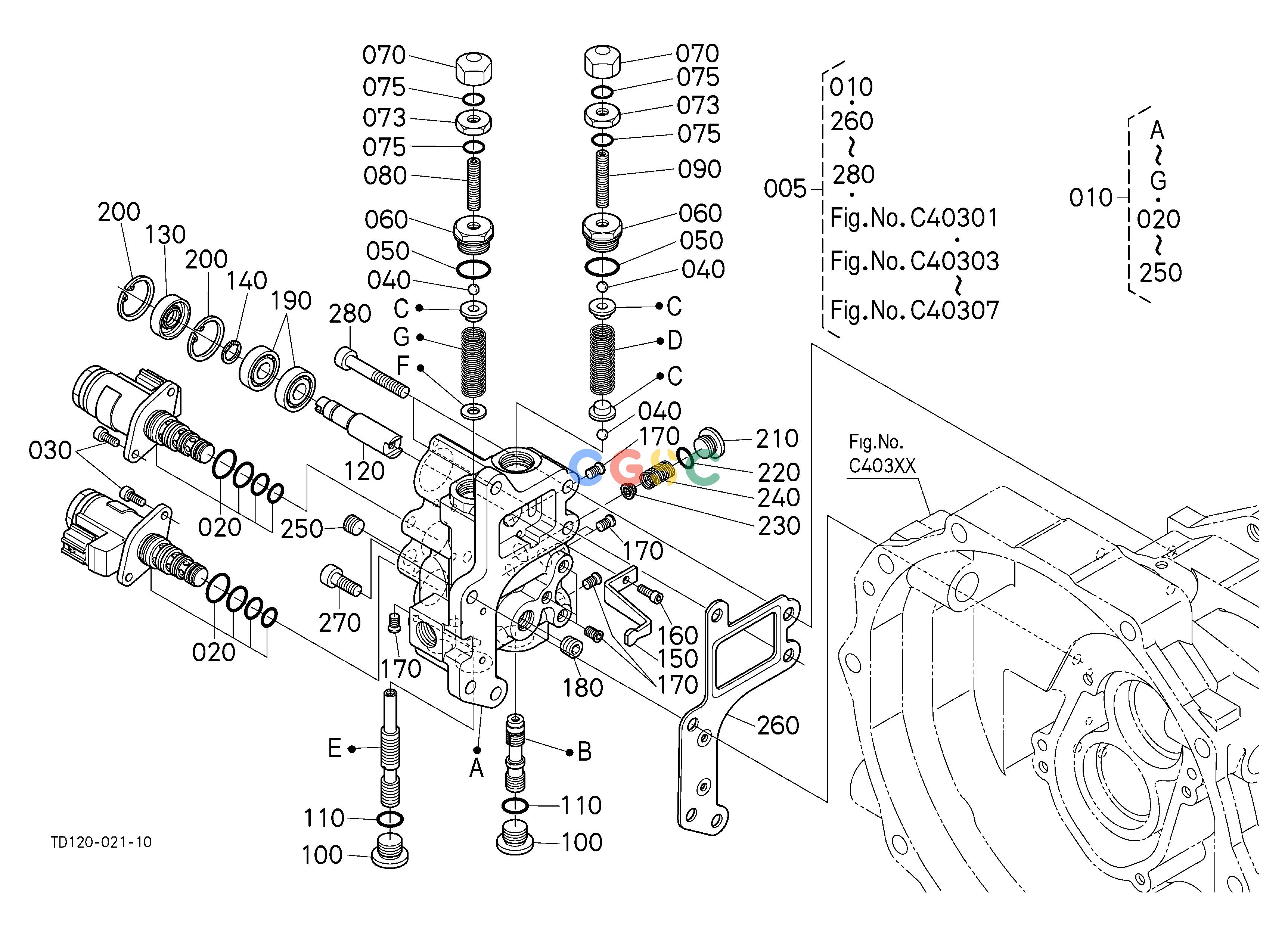 久保田零件查询C40302 HST (SERVO REGULATOR)[COMPONENT PARTS] CLUTCH/TRANSMISSIONEPC Kubota online