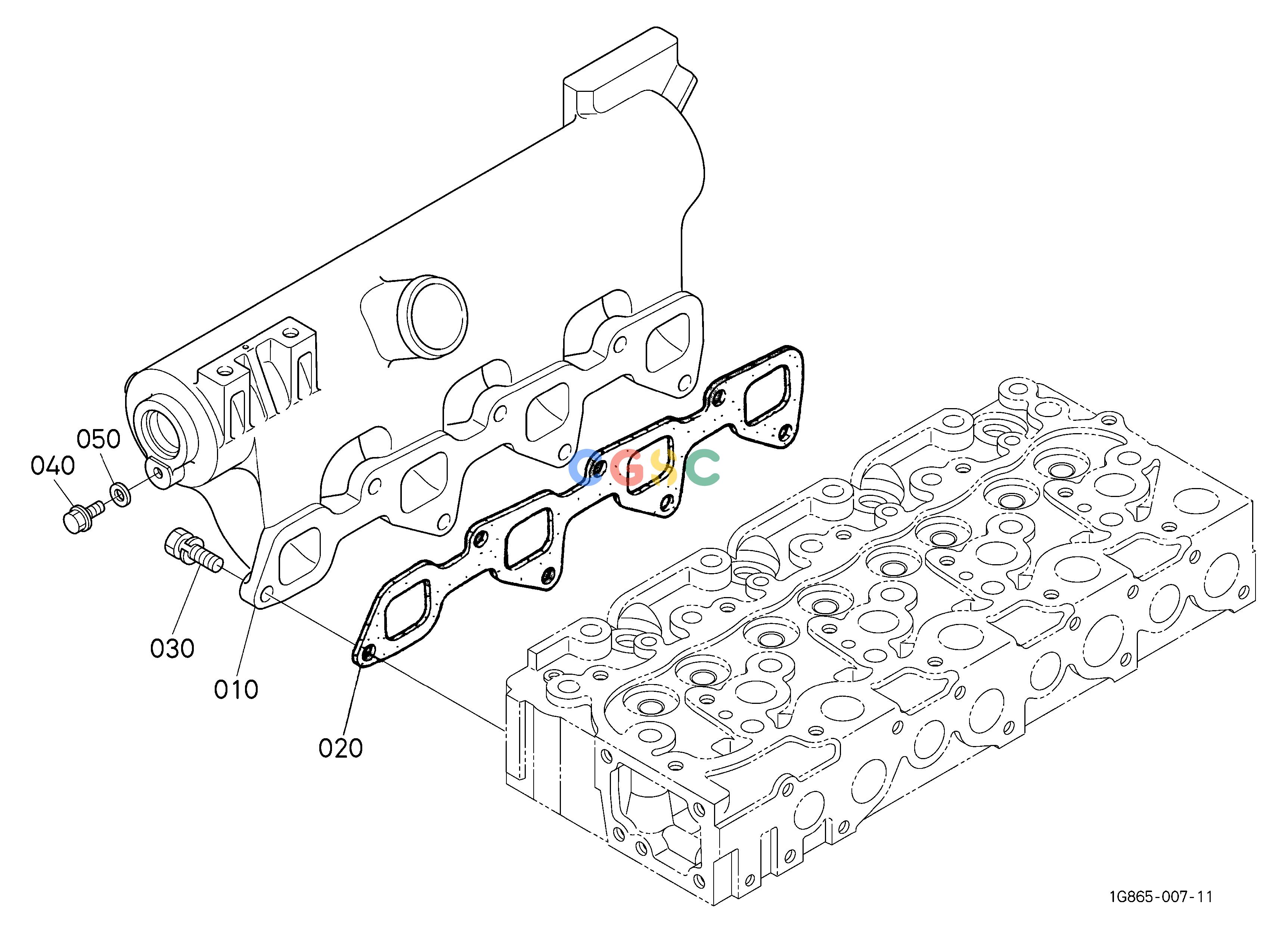 久保田零件查询060101 INLET MANIFOLD ENGINEEPC Kubota online