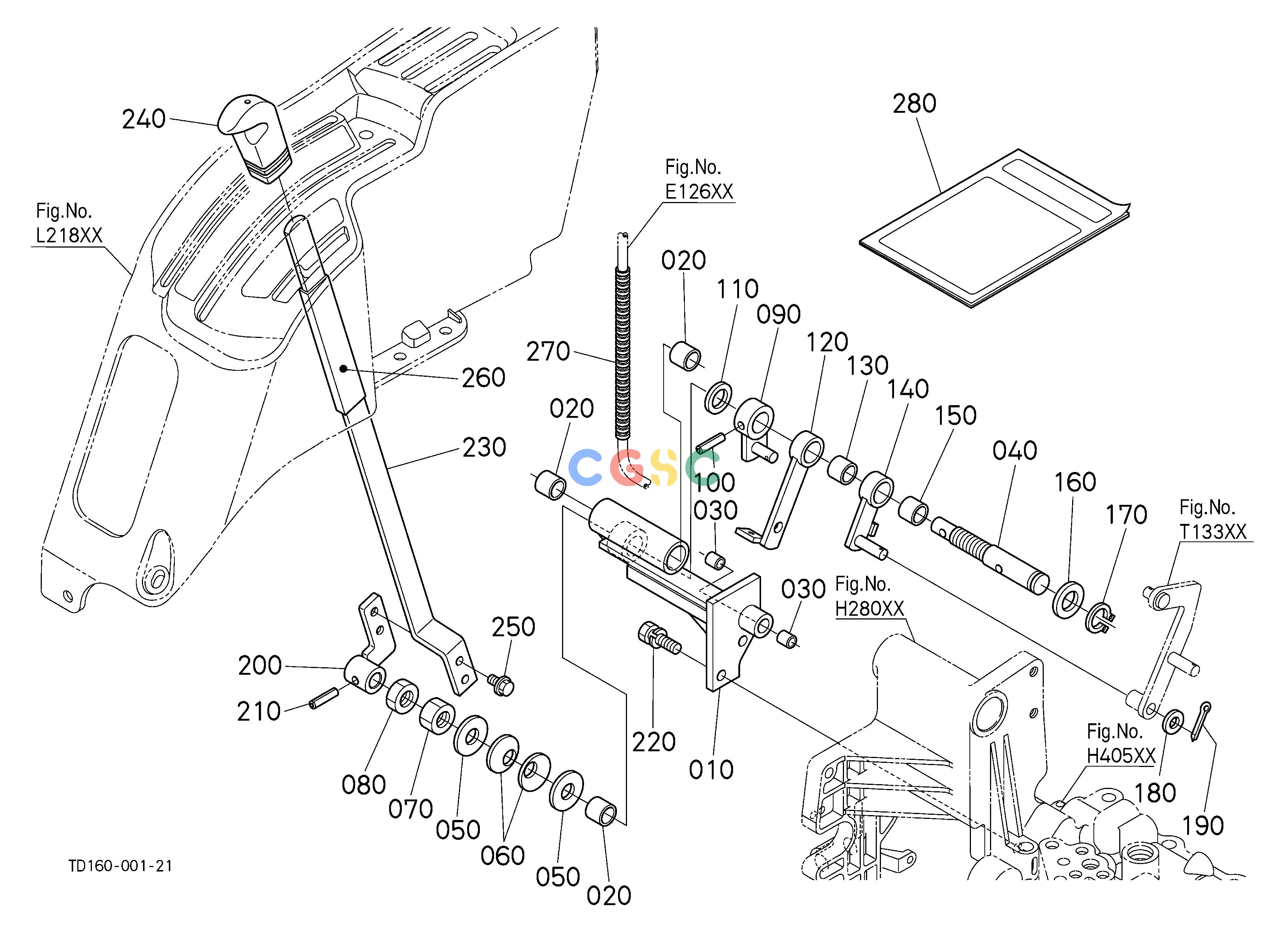久保田零件查询T13000 POSITION CONTROL LEVER (WITH DRAFT) (W/G No.L8318) [OPTION] OPTIONEPC Kubota online