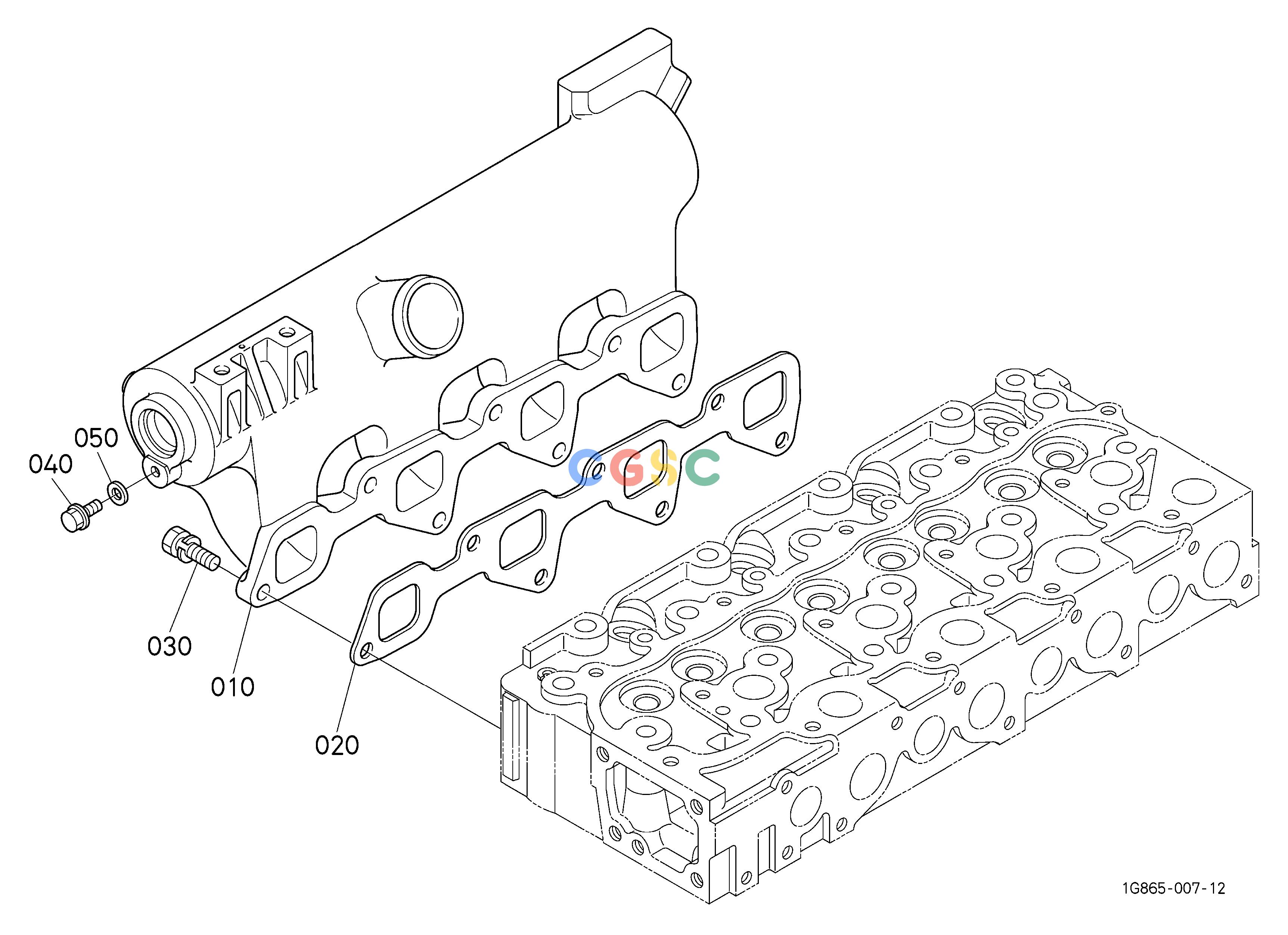 久保田零件查询060102 INLET MANIFOLD [V2403-M-TE2-HST1/HST2] ## S.No.;<=7Y2975 ENGINEEPC Kubota online