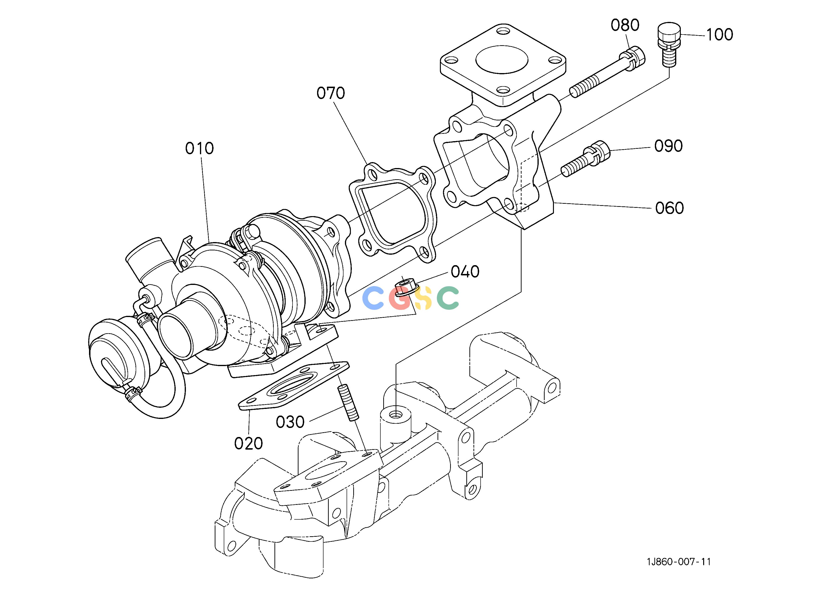 久保田零件查询060702 TURBO CHARGER ENGINEEPC Kubota online