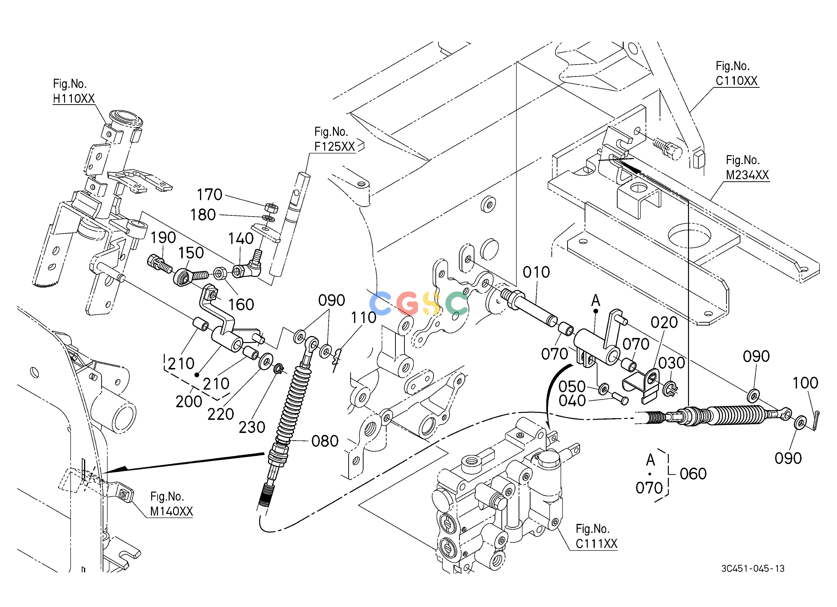久保田零件查询F13300 SHUTTLE CABLE SPEED CHANGE SHIFT FORK /SHIFT LEVEREPC Kubota online