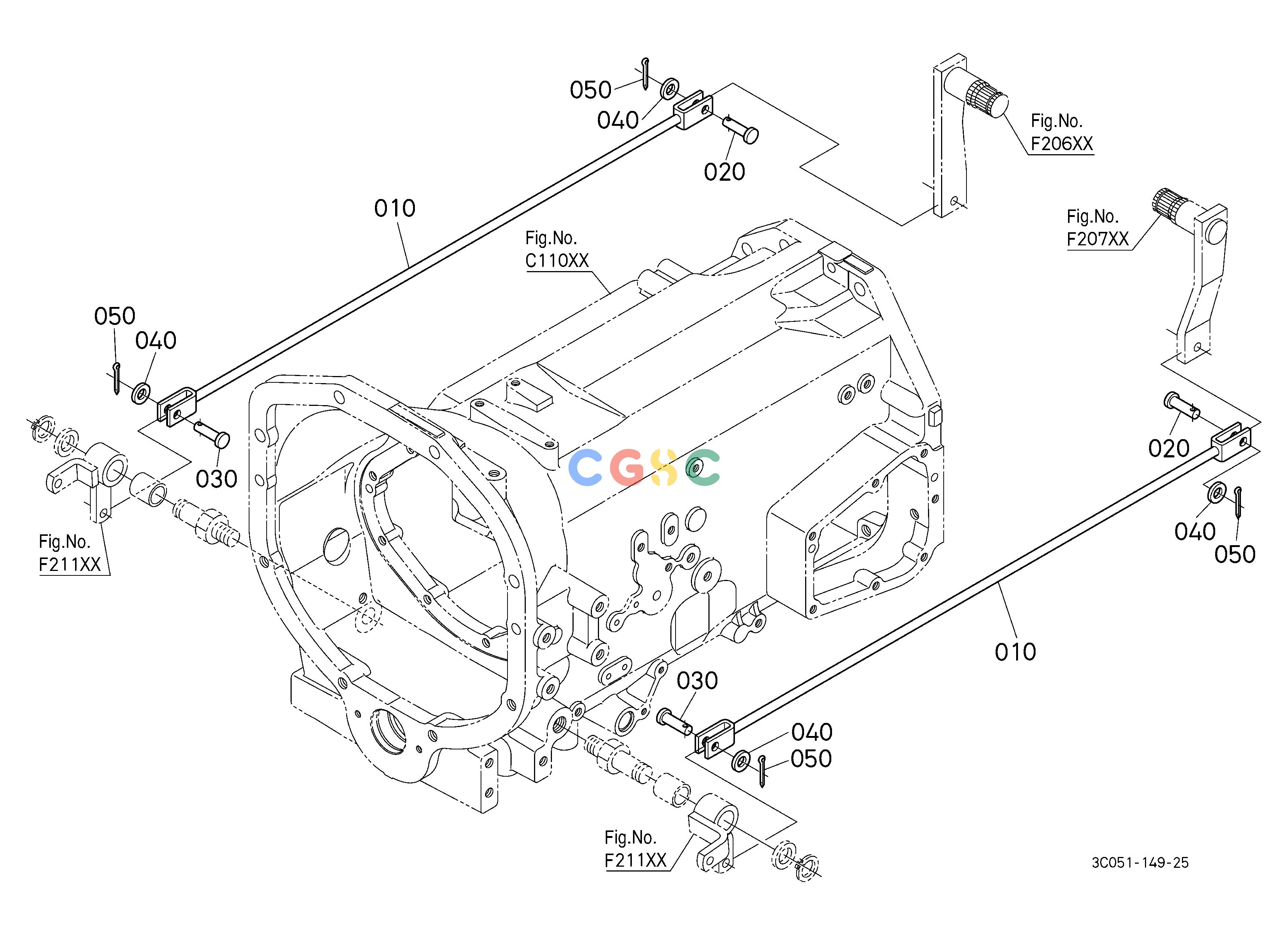 久保田零件查询F21200 BRAKE ROD (BRAKE CAM) REAR AXLE/BRAKEEPC Kubota online