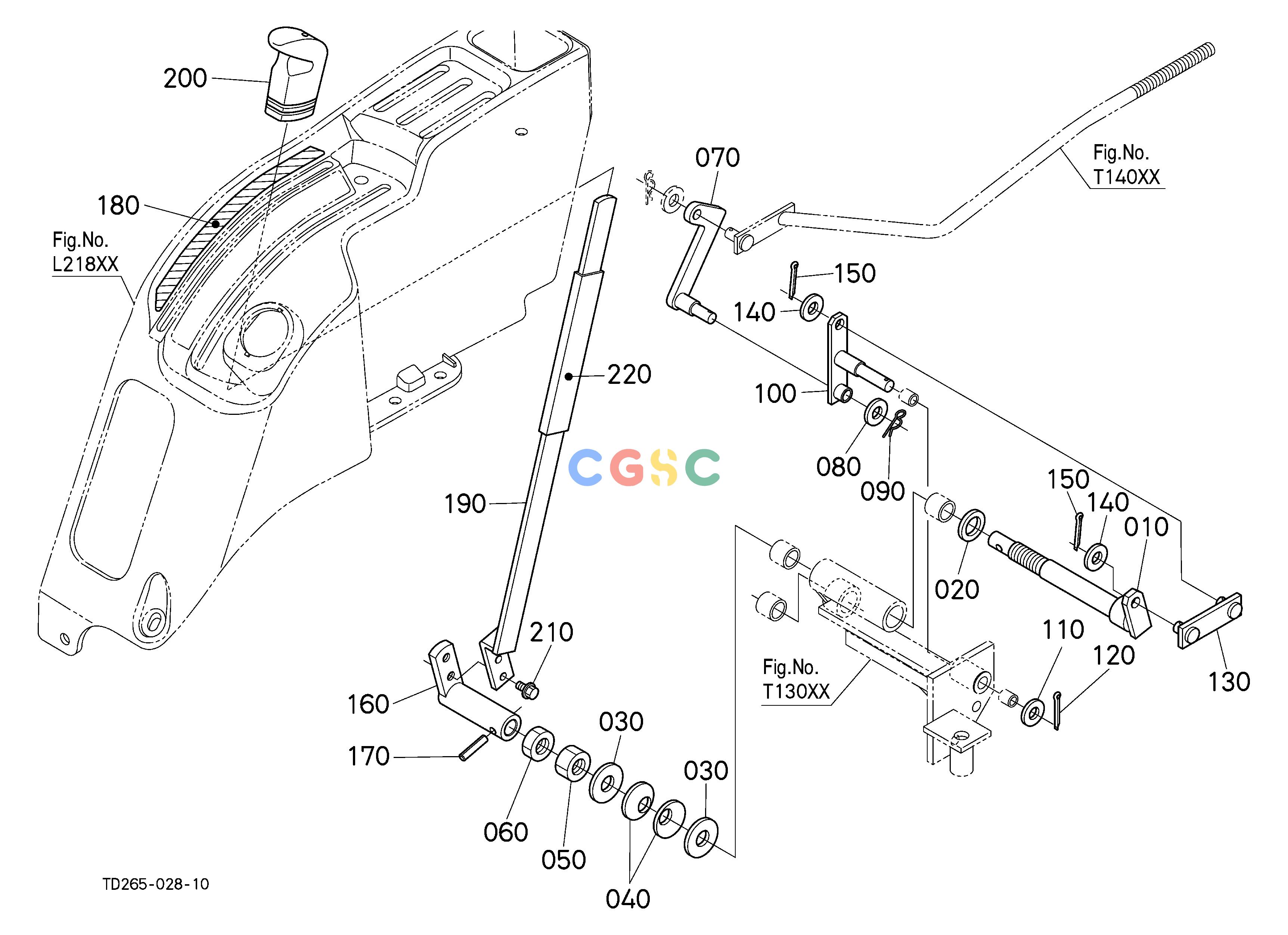 久保田零件查询T13500 DRAFT CONTROL LEVER (WITH DRAFT) (W/G No.L8375) [OPTION] OPTIONEPC Kubota online