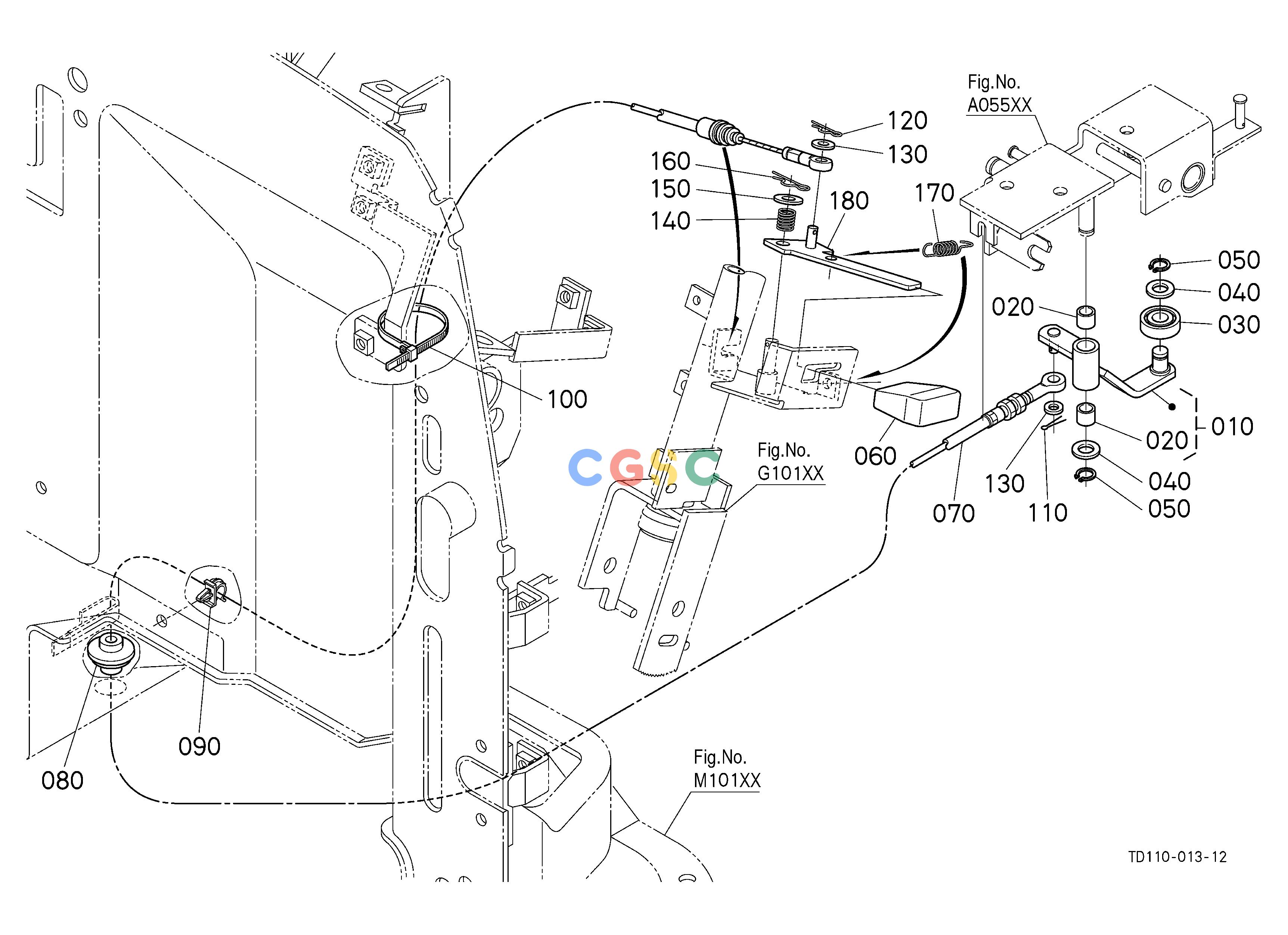 久保田零件查询A05000 AUTO THROTTLE ADVANCE (ATA) LEVER ENGINEEPC Kubota online