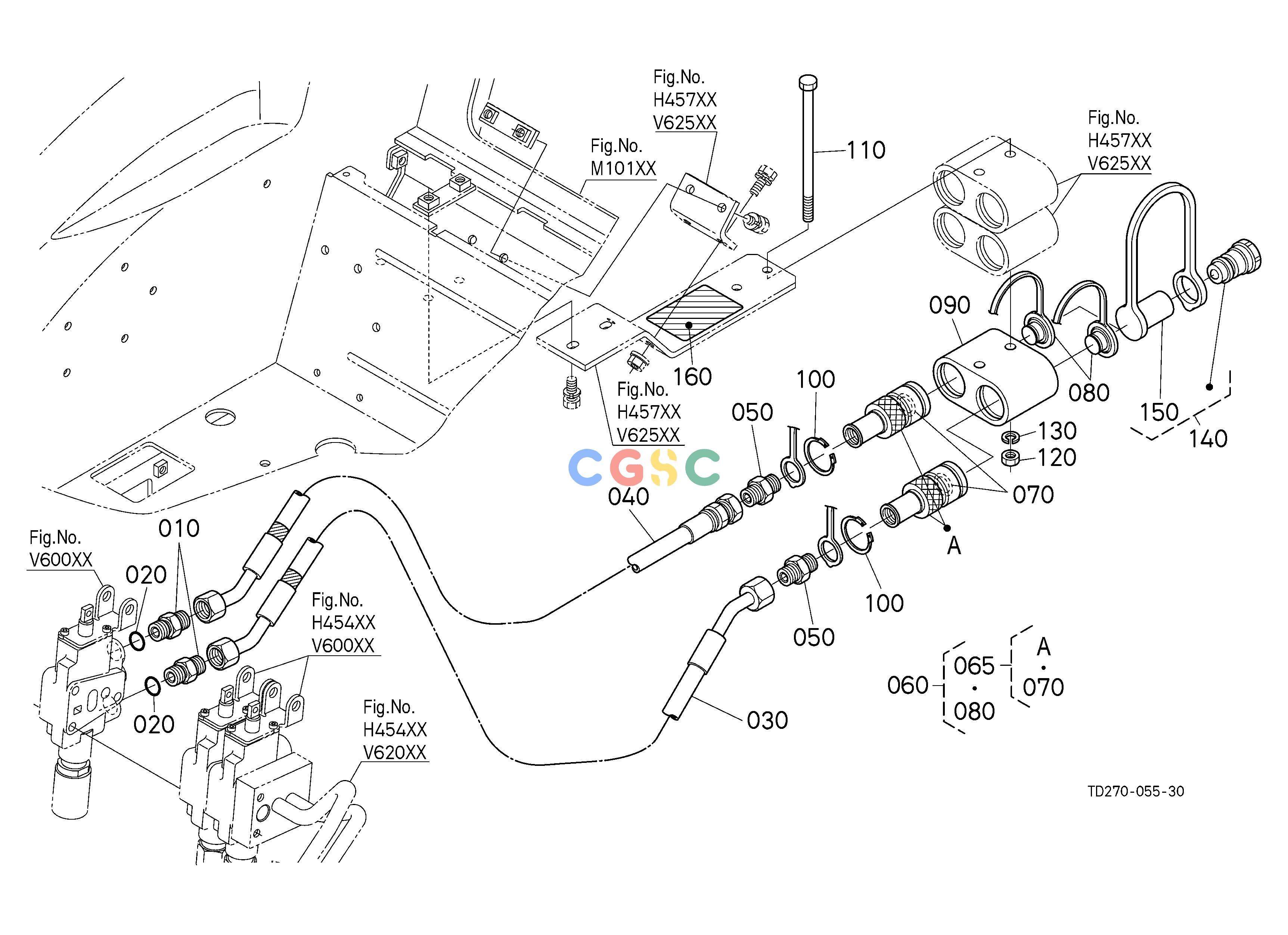 久保田零件查询V62503 AUXILIARY CONTROL VALVE COUPLER (3RD) (W/G No.L8348) [OPTION] OPTIONEPC Kubota online