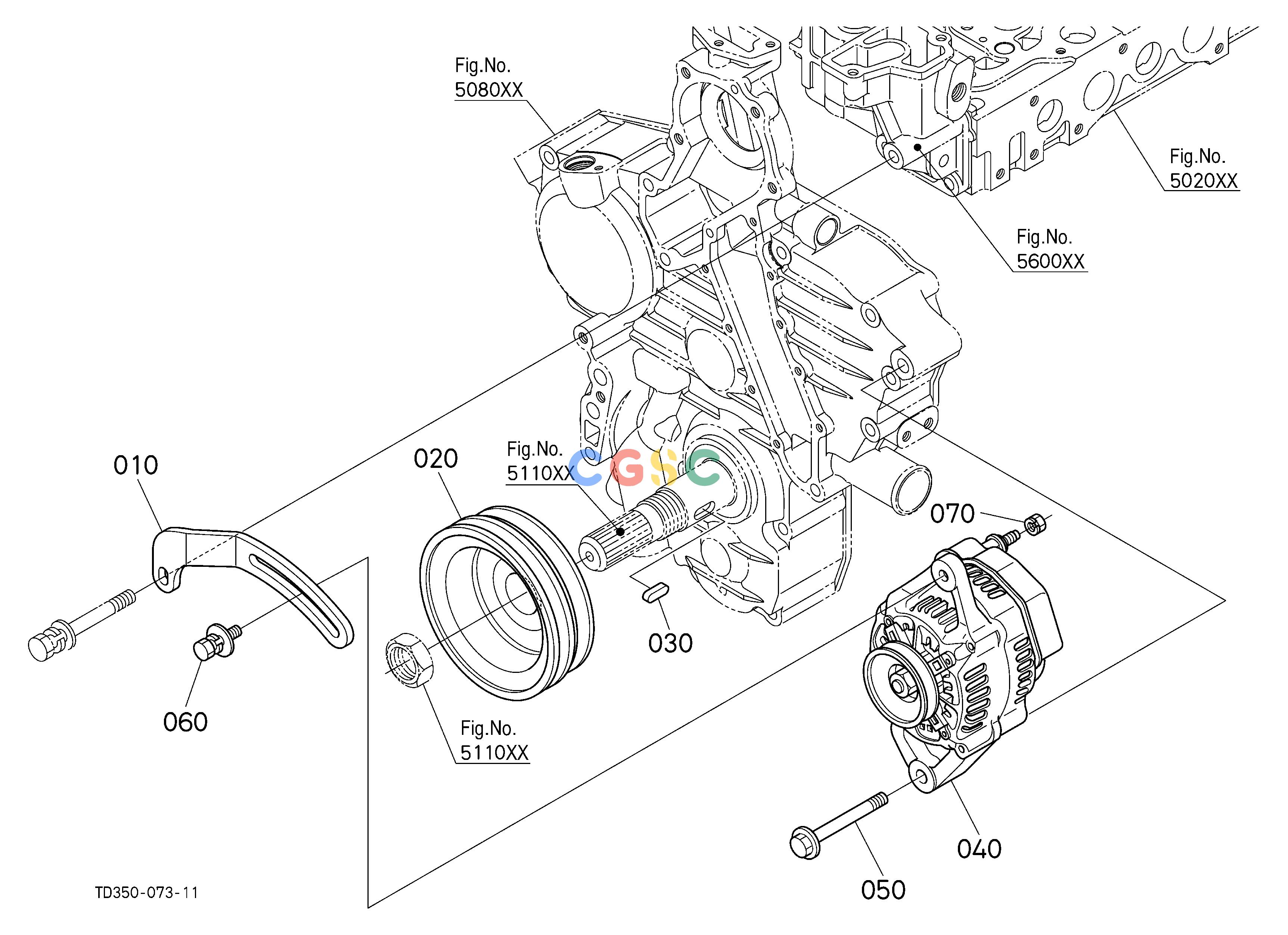 久保田零件查询A51502 ALTERNATOR [CA] [OLD] ## S.No.<=30466 [NOTE:ORDER BY ALL PARTS OF Fig.No.V12500.] ELECTRICAL SYSTEMEPC Kubota online