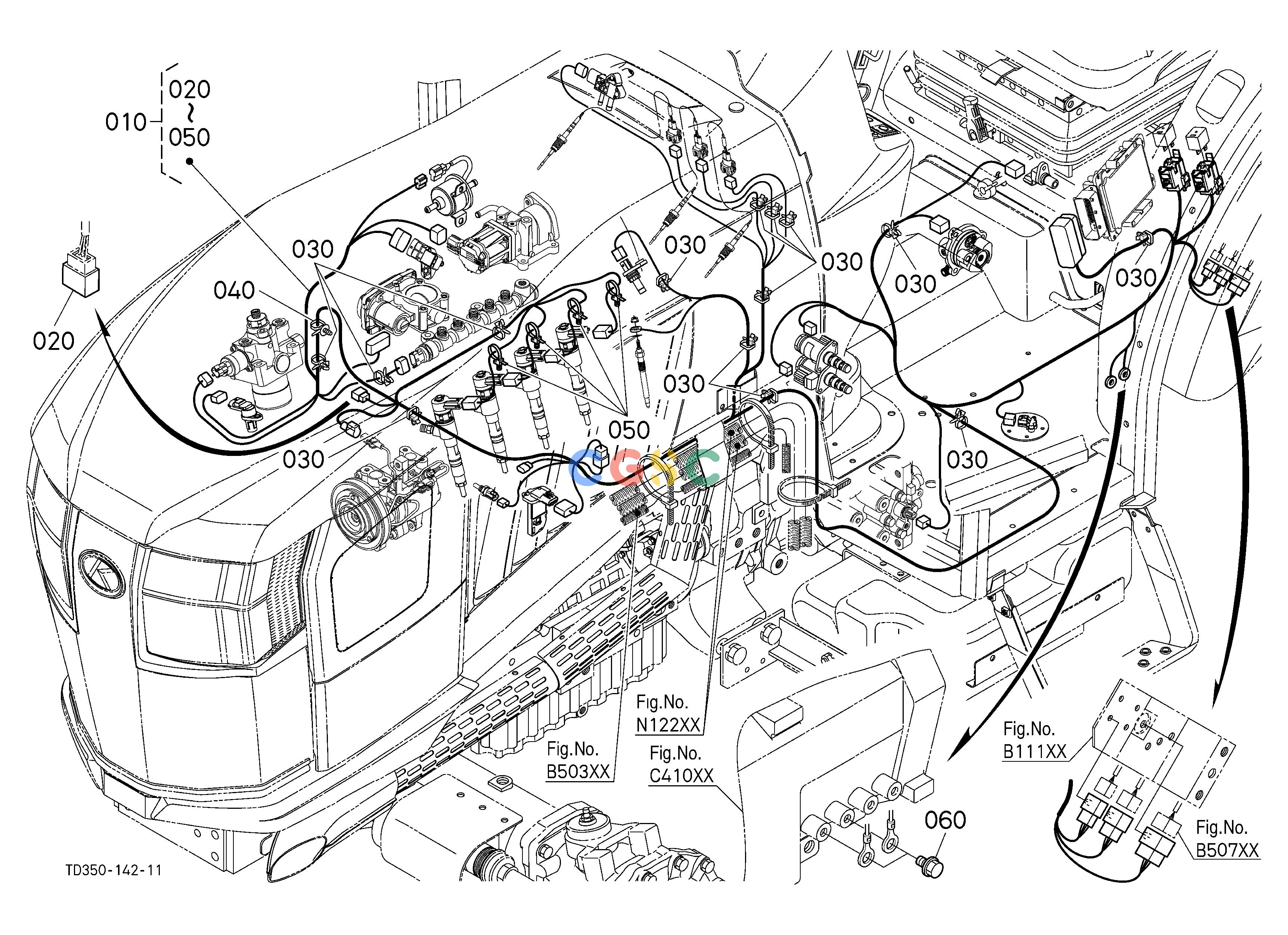 久保田零件查询B50102 ELECTRICAL WIRING (ENGINE) [CA] [OLD] ## S.No.<=40485 S.No.;<=40485 ELECTRICAL SYSTEMEPC Kubota online