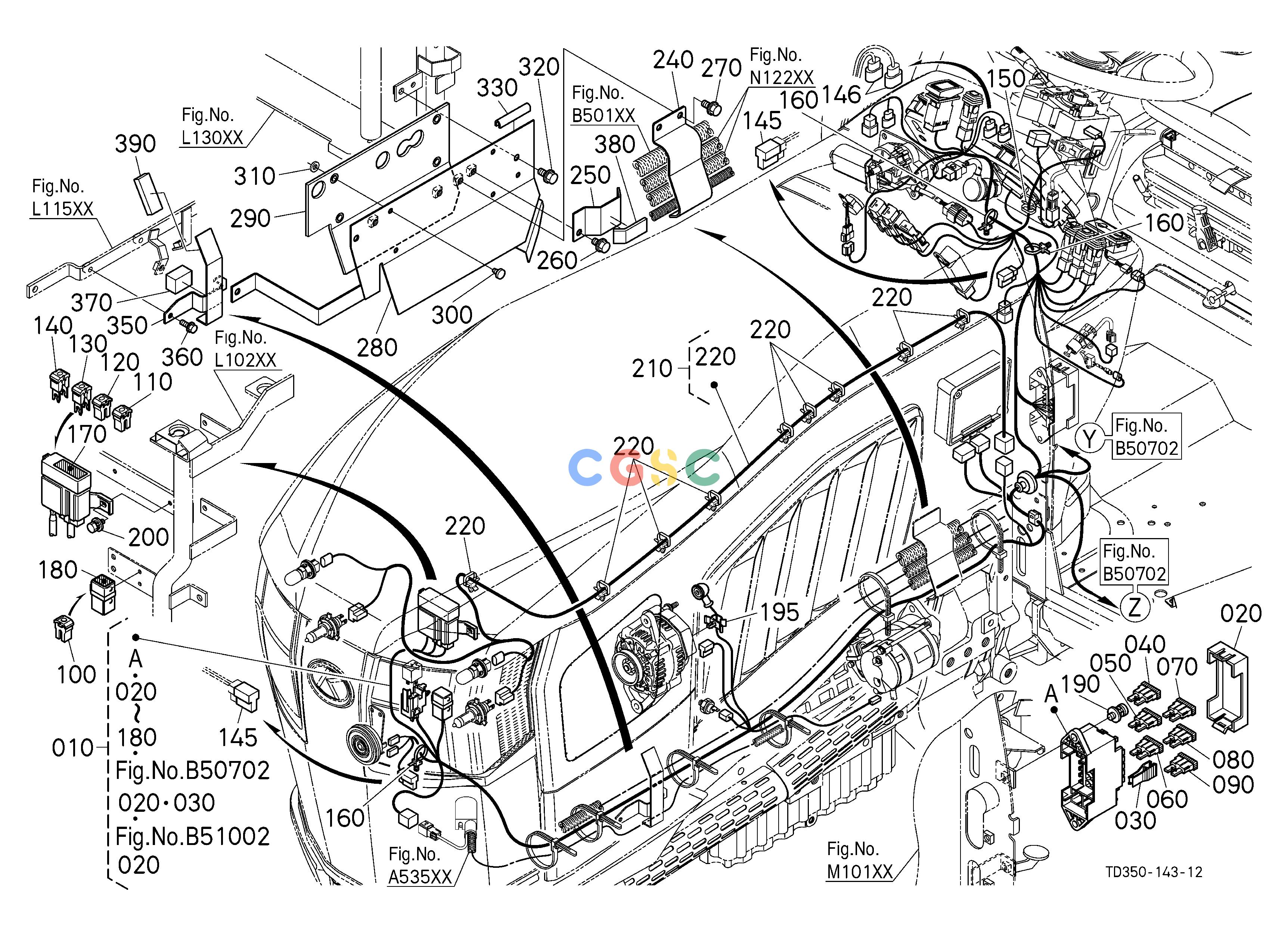 久保田零件查询B50302 ELECTRICAL WIRING (FRONT) [CA] [OLD] ## S.No.<=30527 S.No.;<=30527 ELECTRICAL SYSTEMEPC Kubota online