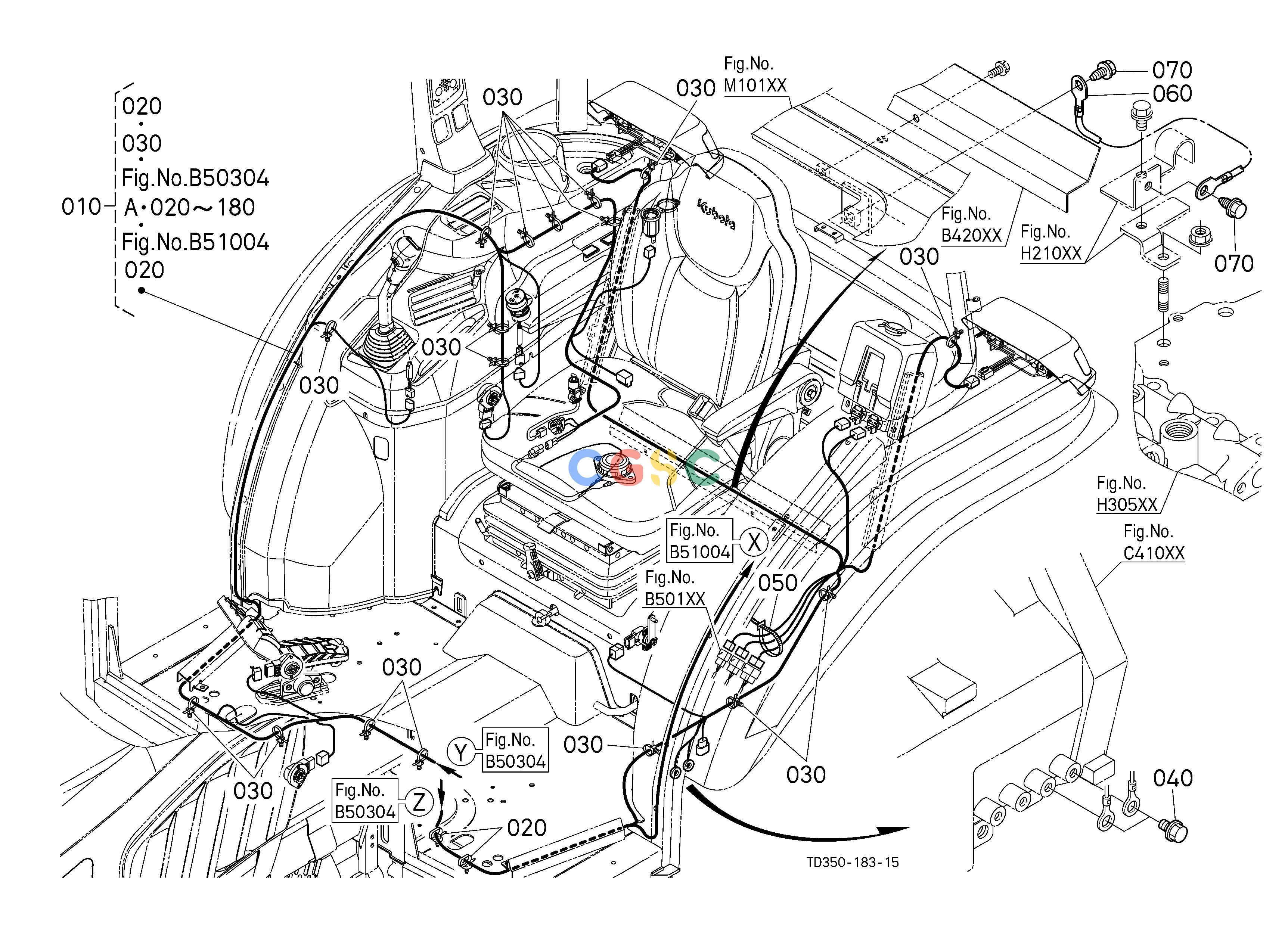 久保田零件查询B50704 ELECTRICAL WIRING (REAR) [CA] [NEW] ## S.No.>=40486 S.No.;>=40486 ELECTRICAL SYSTEMEPC Kubota online