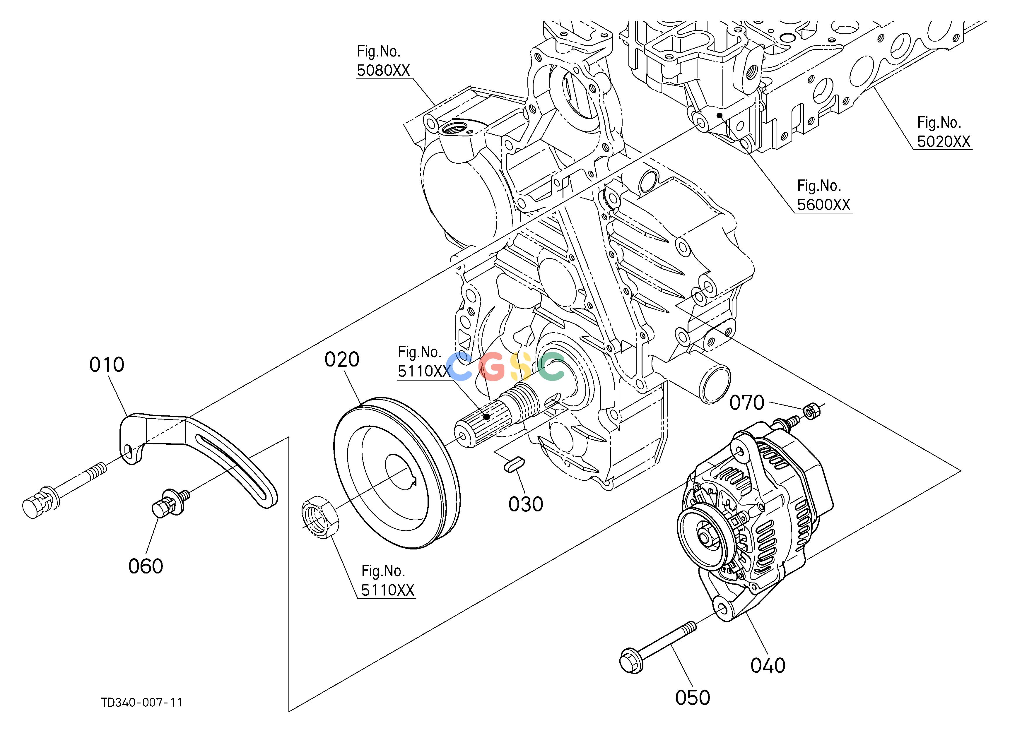 久保田零件查询A51500 ALTERNATOR ## NOTE:[CANADA SPEC]ORDER BY REF.No.040 NEW PART. ELECTRICAL SYSTEMEPC Kubota online