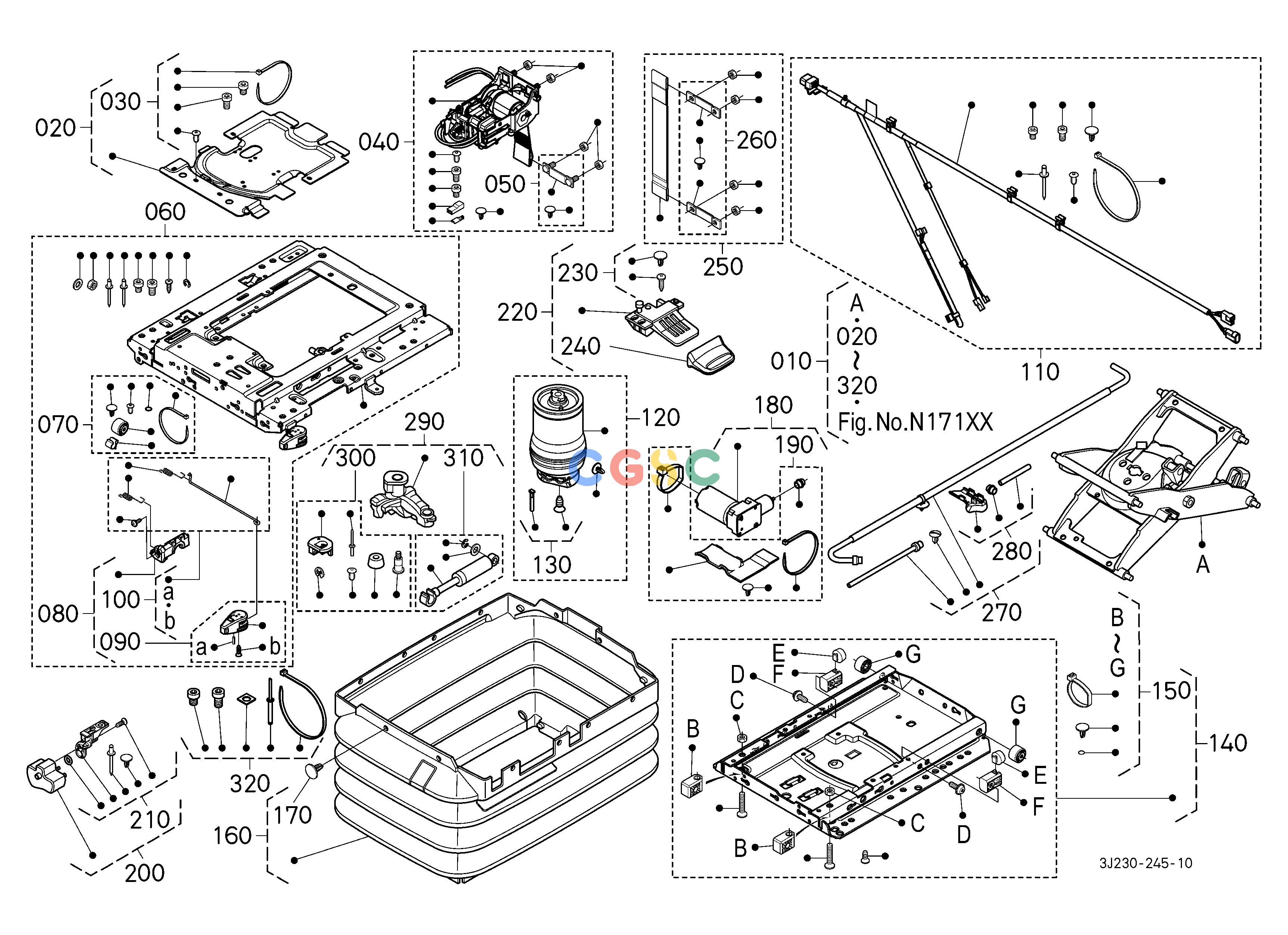 久保田零件查询N17302 SEAT SUSPENSION [COMPONENT PARTS] CABEPC Kubota online