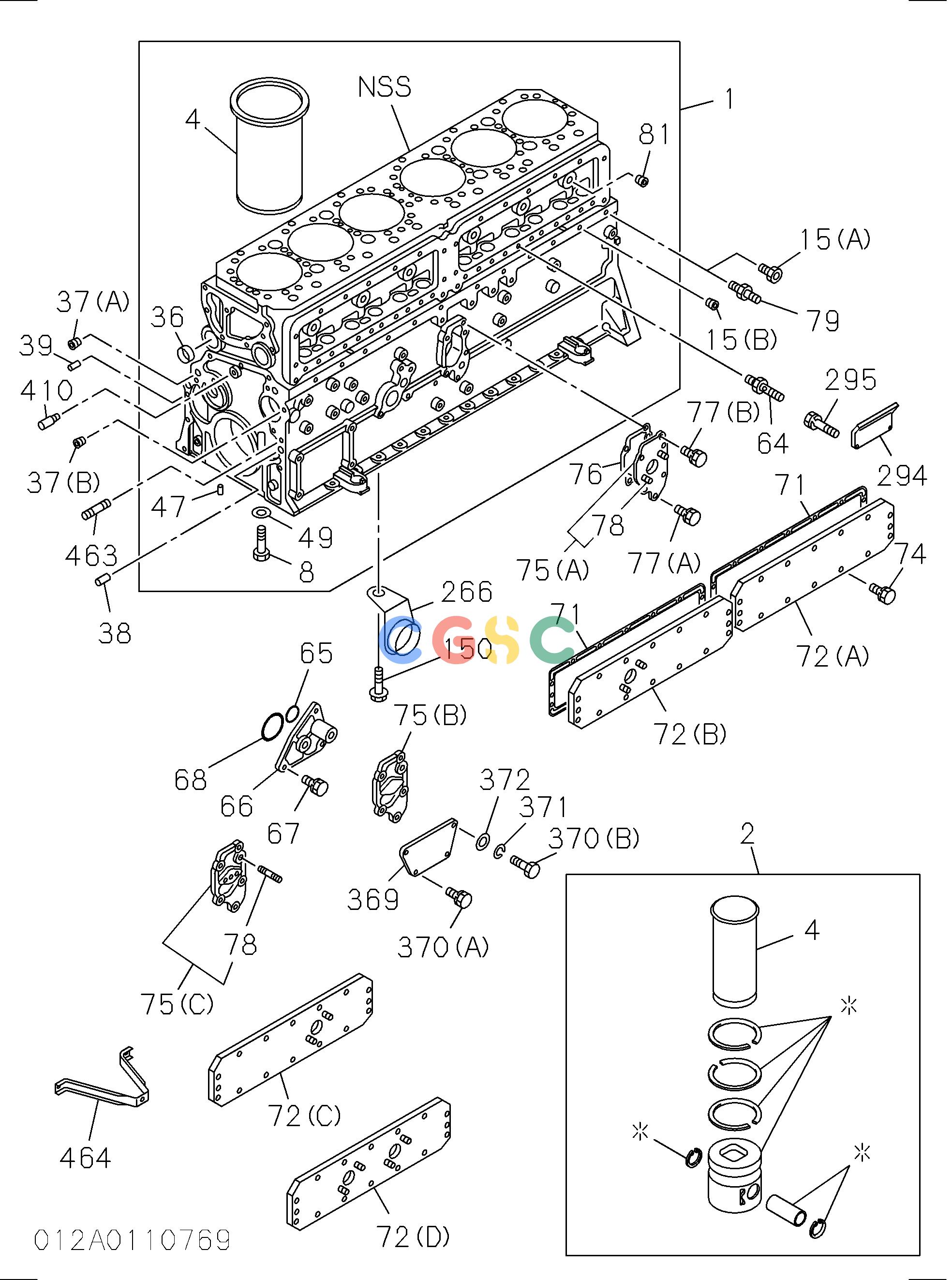日立零件查询（CX1000-C）CYLINDER BLOCK Hitachi HOP online