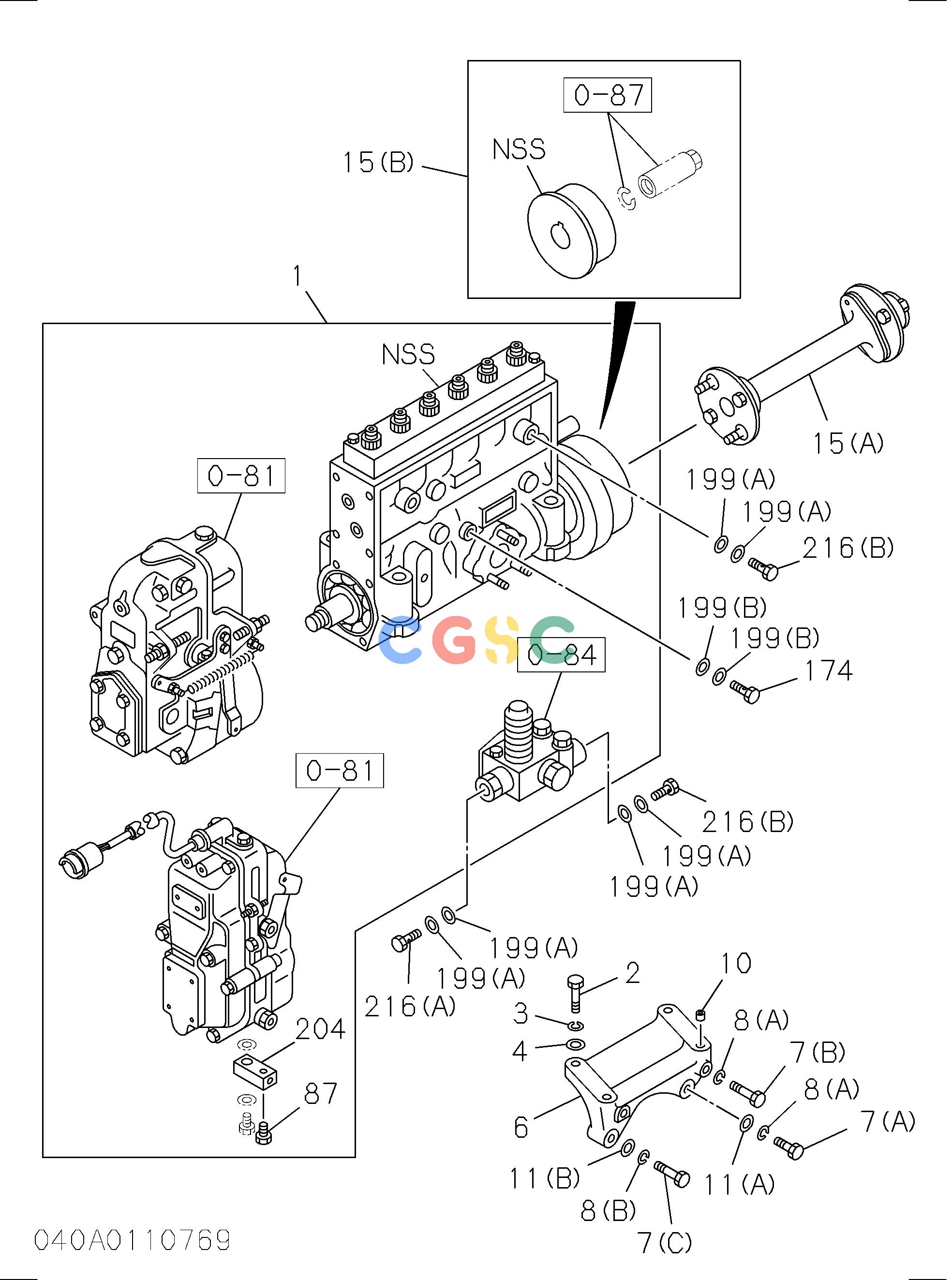 日立零件查询（CX1000-C）FUEL INJECTION SYSTEM Hitachi HOP online