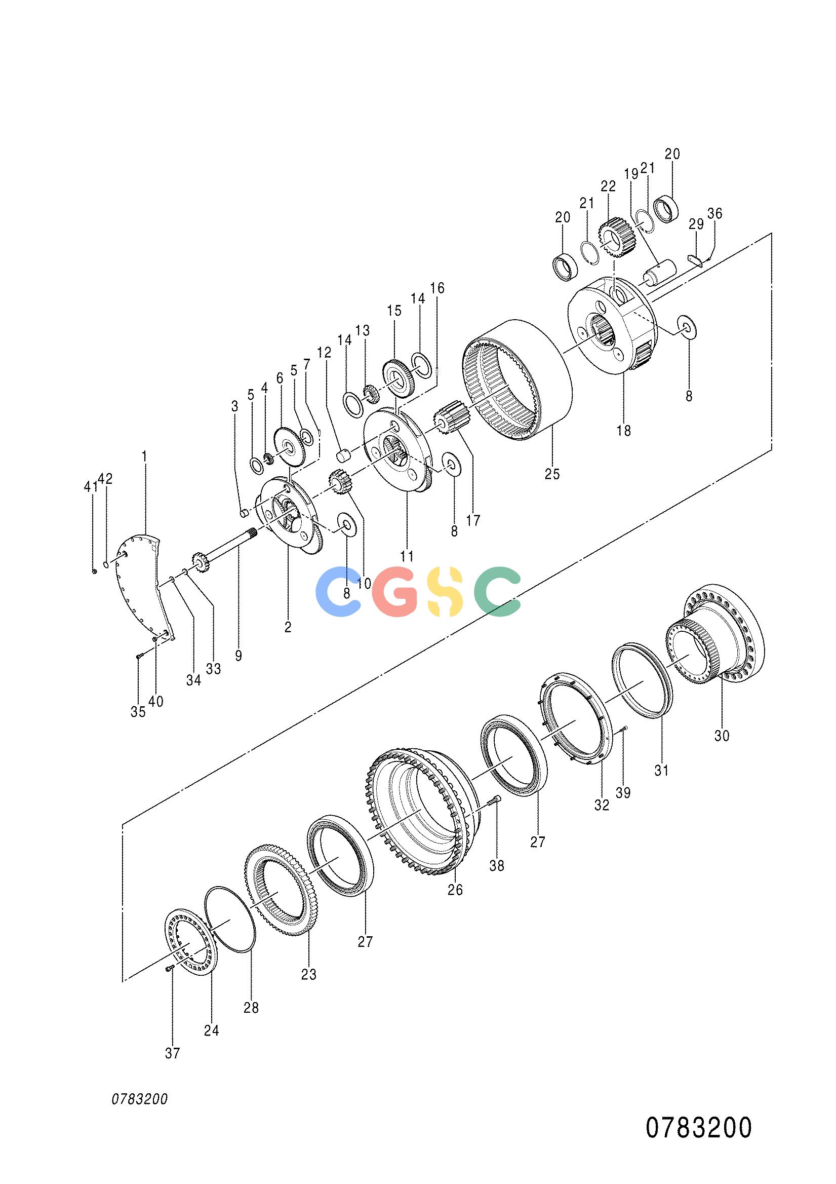 日立零件查询（CX2000）TRANSMISSION GEAR Hitachi HOP online