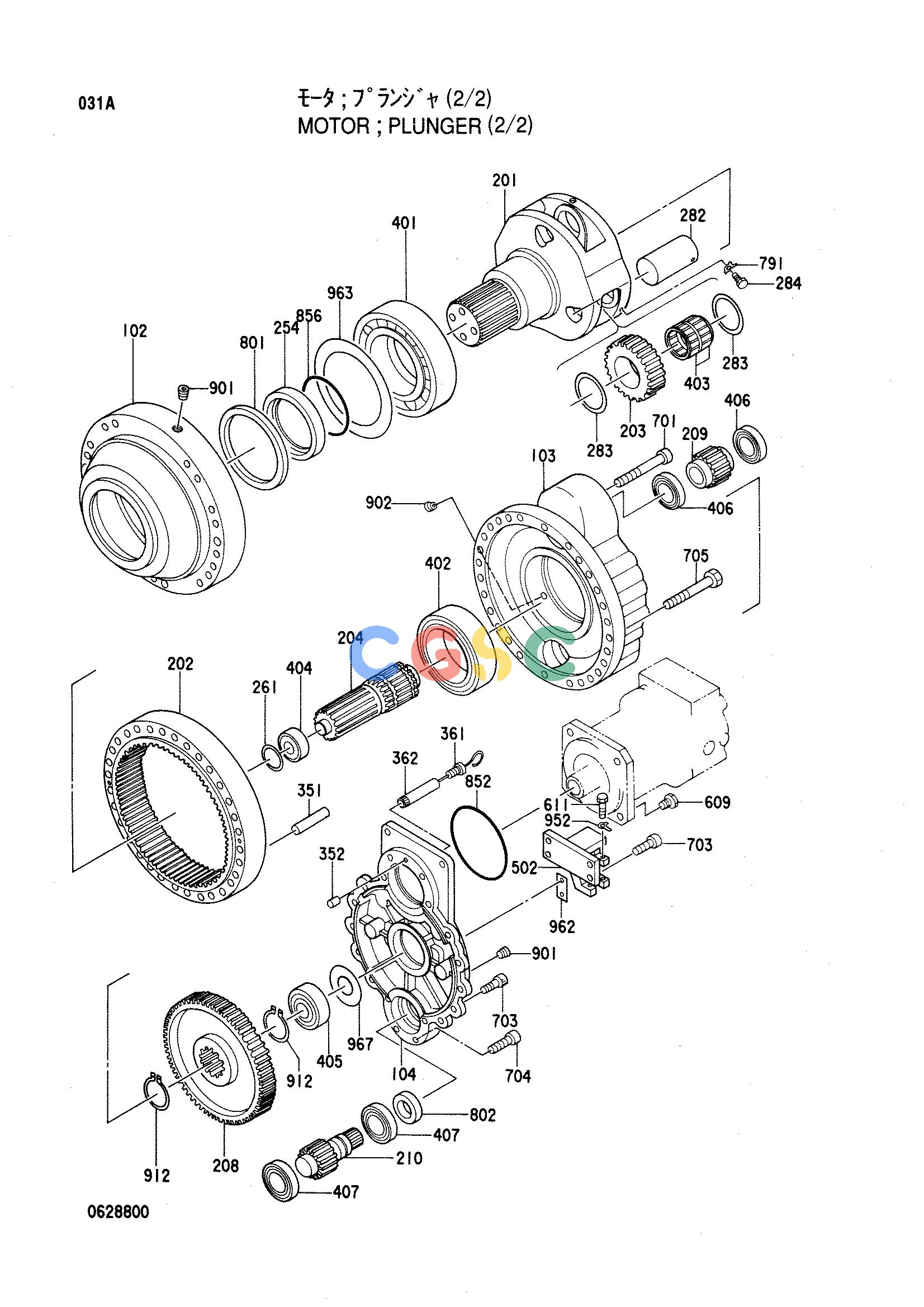 日立零件查询（CX1000）MOTOR;PLUNGER (2/2) Hitachi HOP online