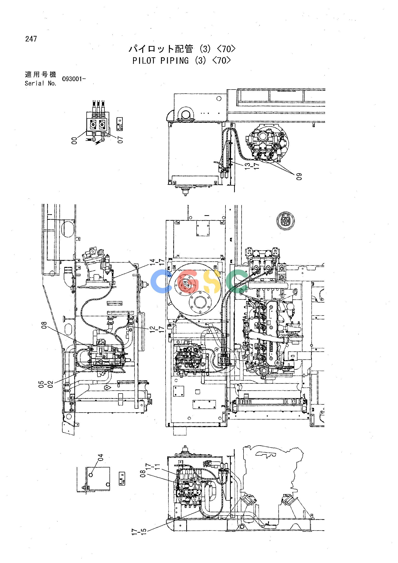 日立零件查询（CHR70）PILOT PIPING (3) <70> Hitachi HOP online