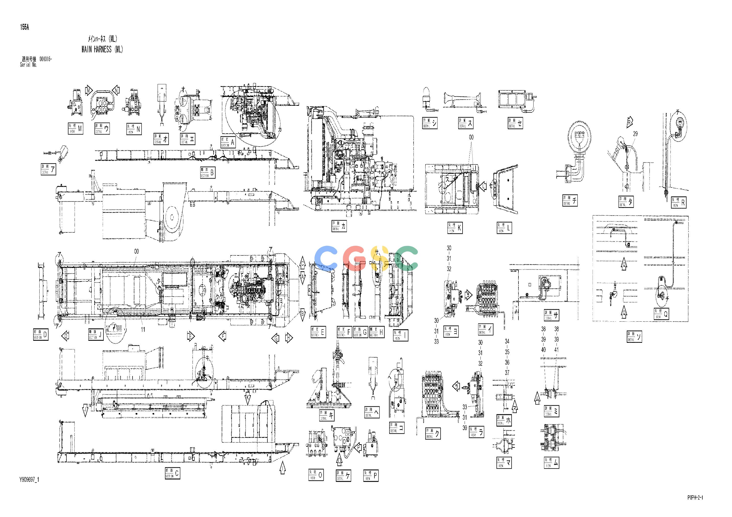 日立零件查询（AR2000）MAIN HARNESS (ML) Hitachi HOP online