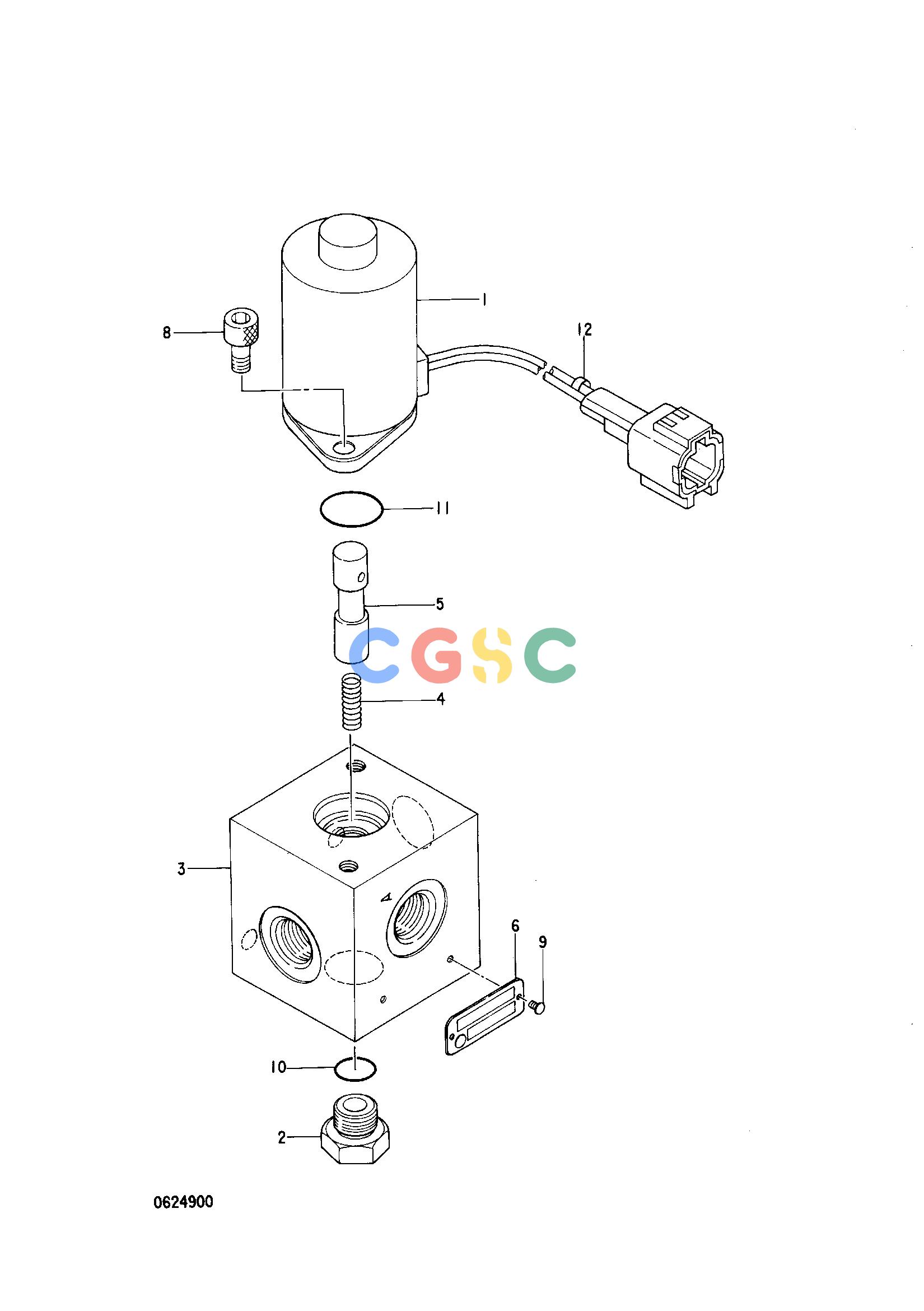 日立零件查询（CX2000）SOLENOID VALVE Hitachi HOP online