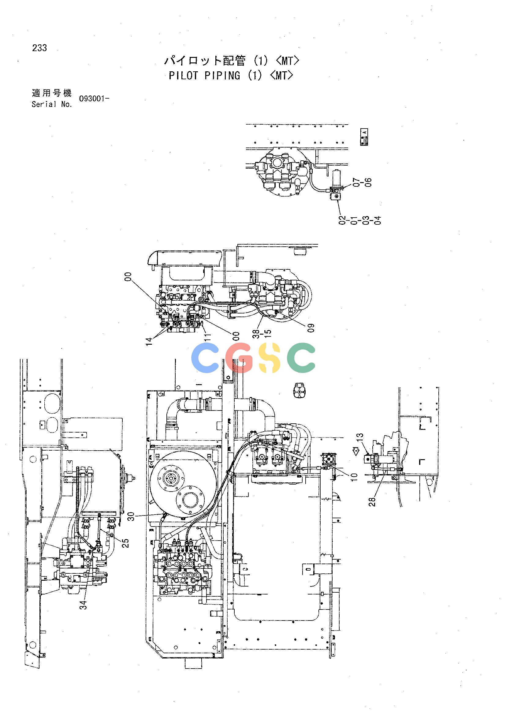 日立零件查询（CHR70）PILOT PIPING (1) <MT> Hitachi HOP online