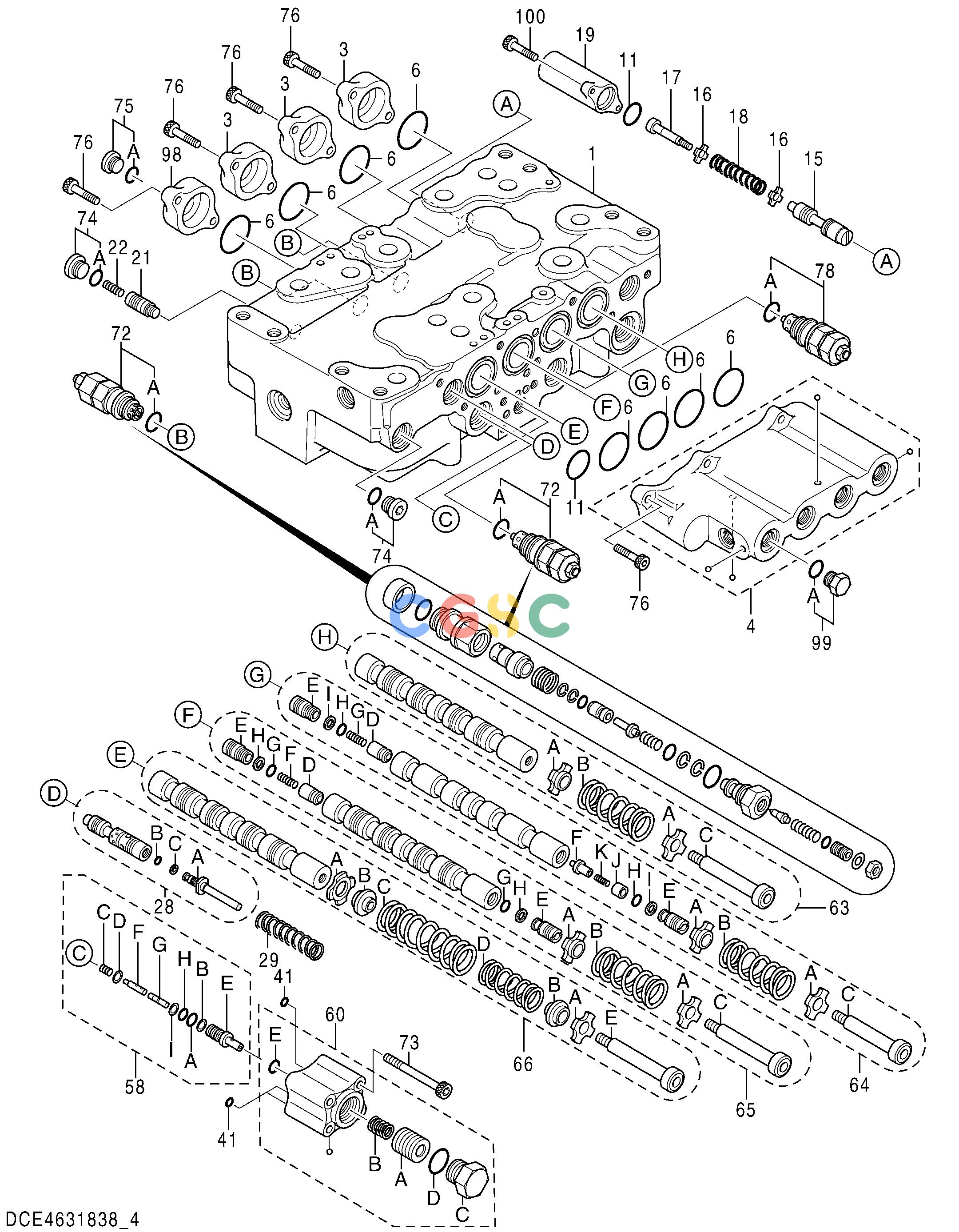 日立零件查询（MA200-G）VALVE;CONTROL (4/5) Hitachi HOP online