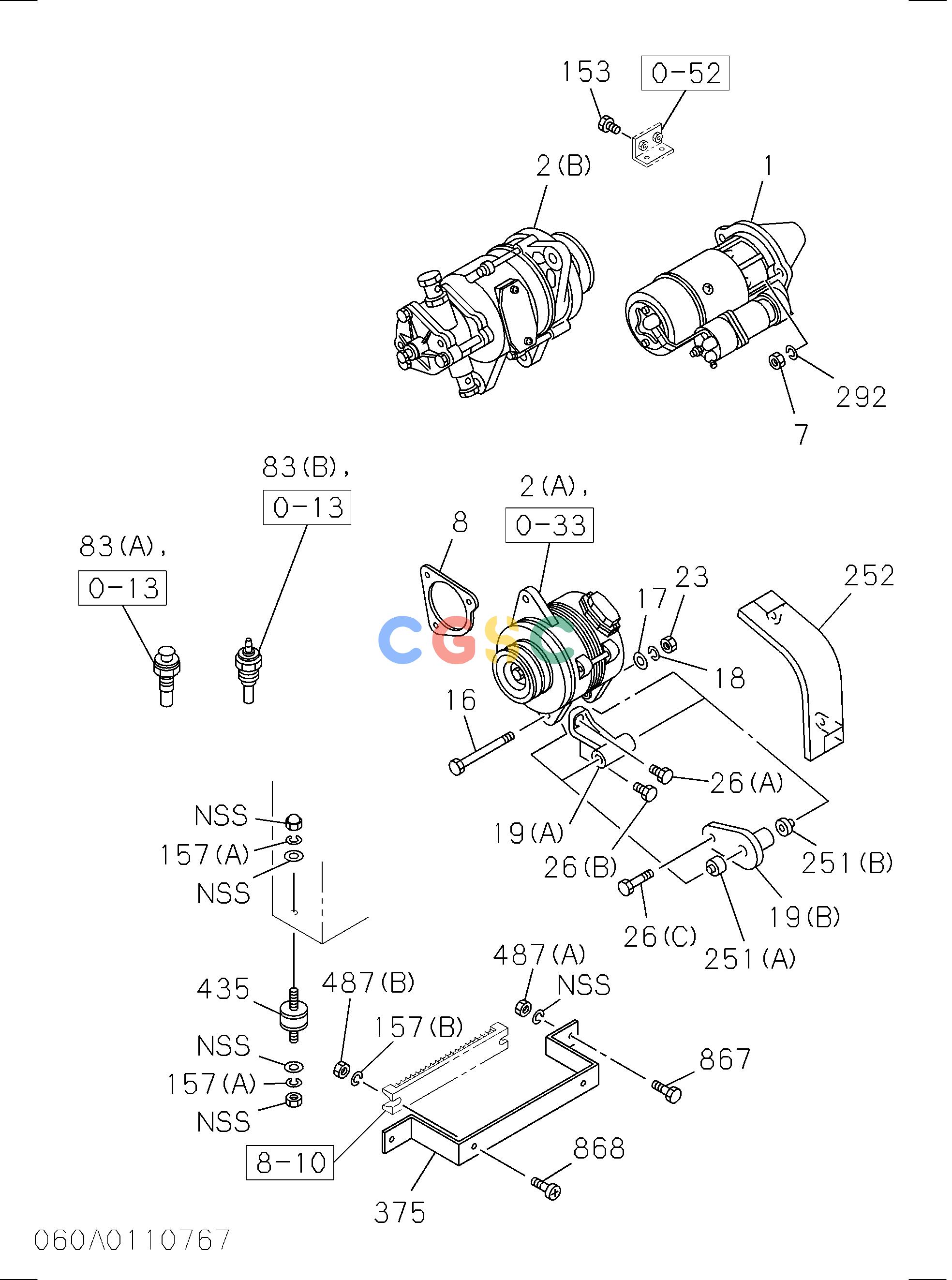 日立零件查询（CG45）ENGINE ELECTRICAL CONTROL PARTS Hitachi HOP online
