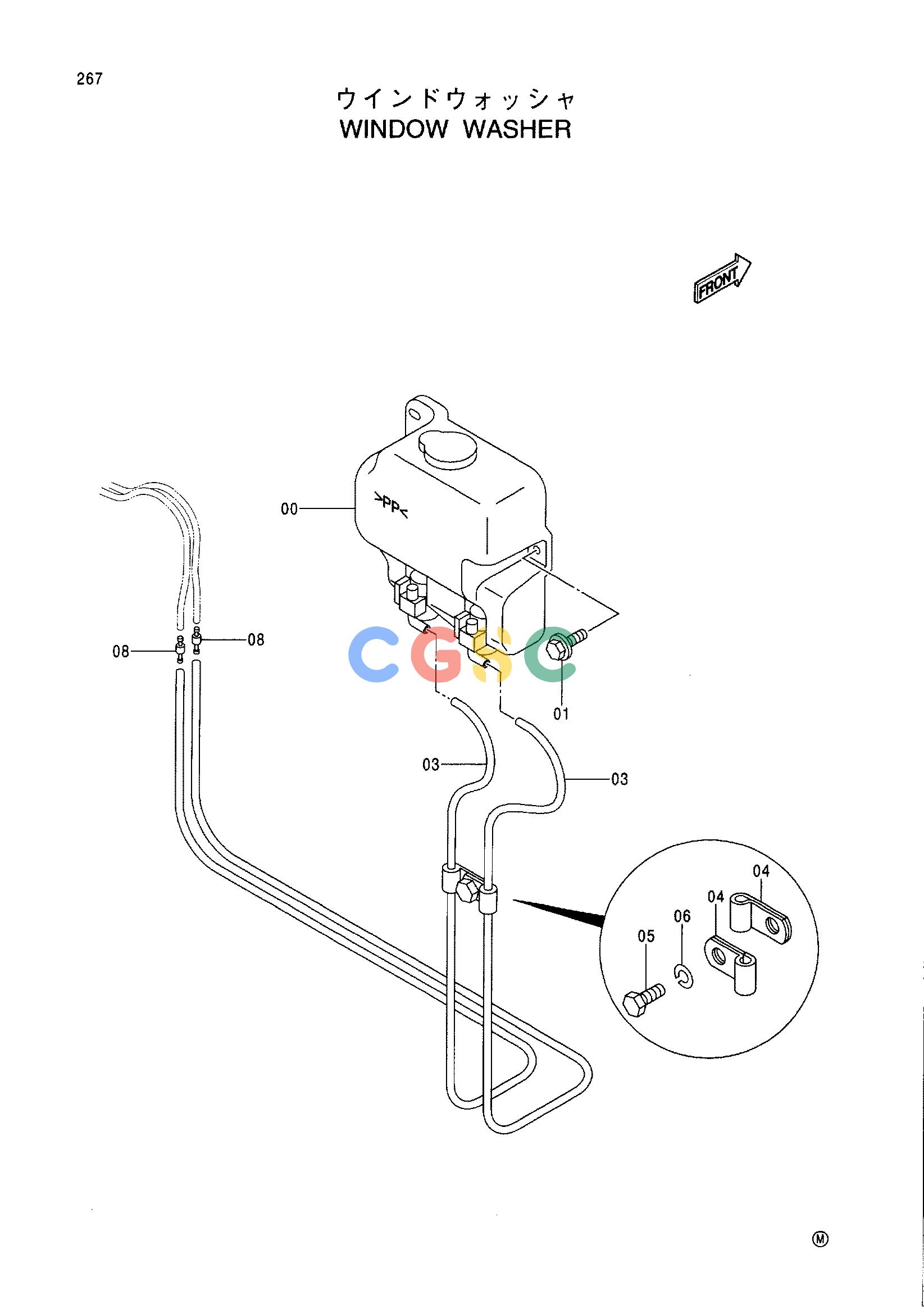 日立零件查询（CX1000）WINDOW WASHER Hitachi HOP online