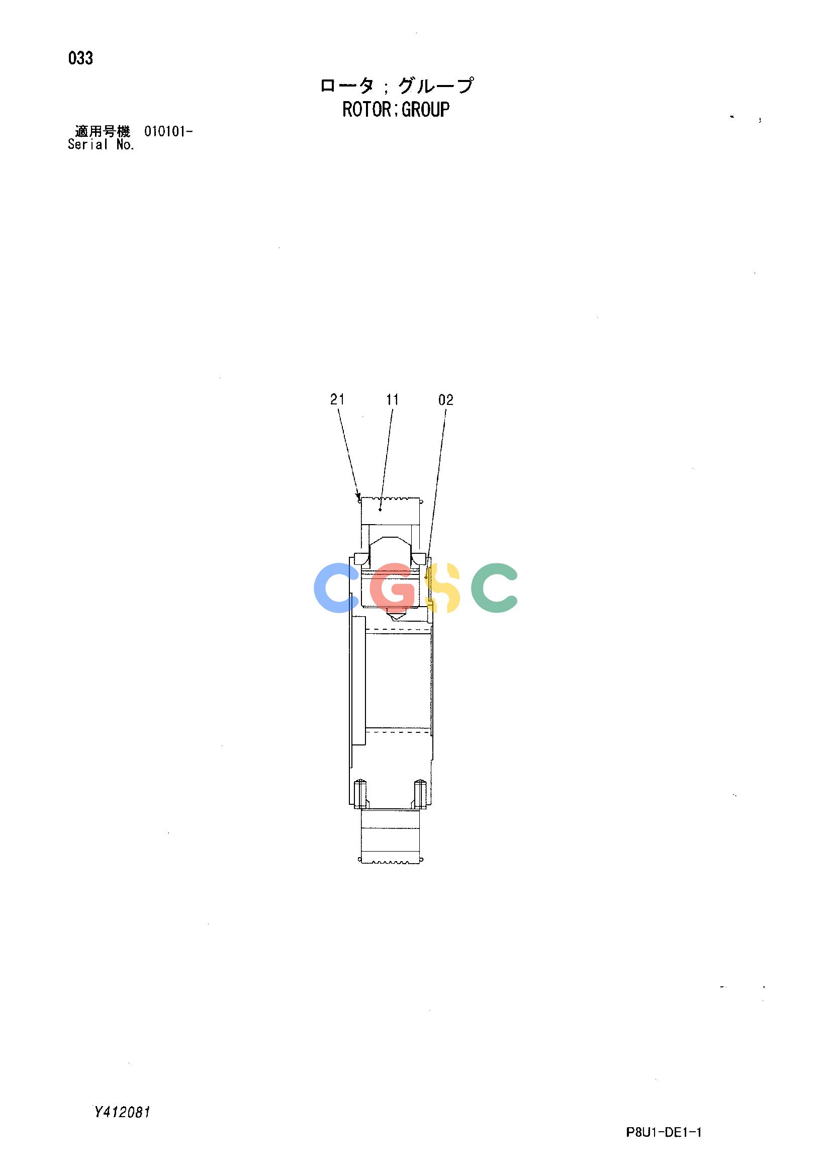 日立零件查询（CC150CW）ROTOR;GROUP Hitachi HOP online