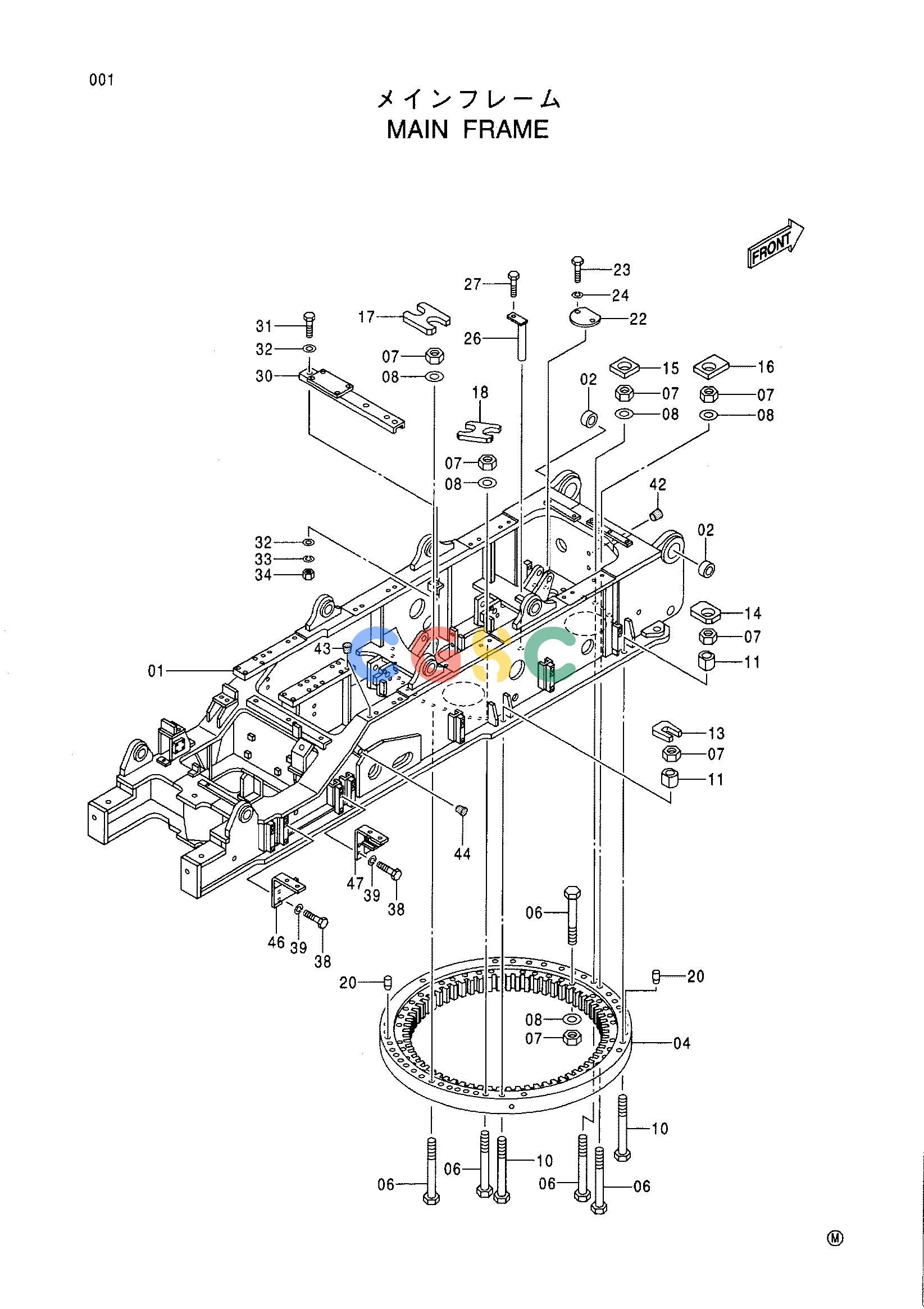 日立零件查询（CX1100）MAIN FRAME Hitachi HOP online
